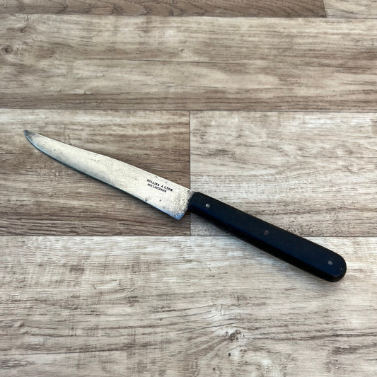 French Carbon Steel Knife Vintage Butcher Kitchen Blade Lyon 24112418 Rullier