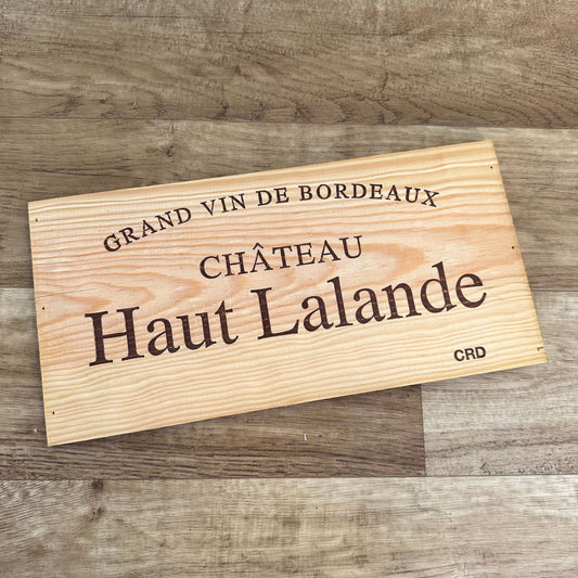 French Wine Crate Panel Chateau Haut Lalande Bordeaux Wood Sign 10022454 Château Haut Lalande