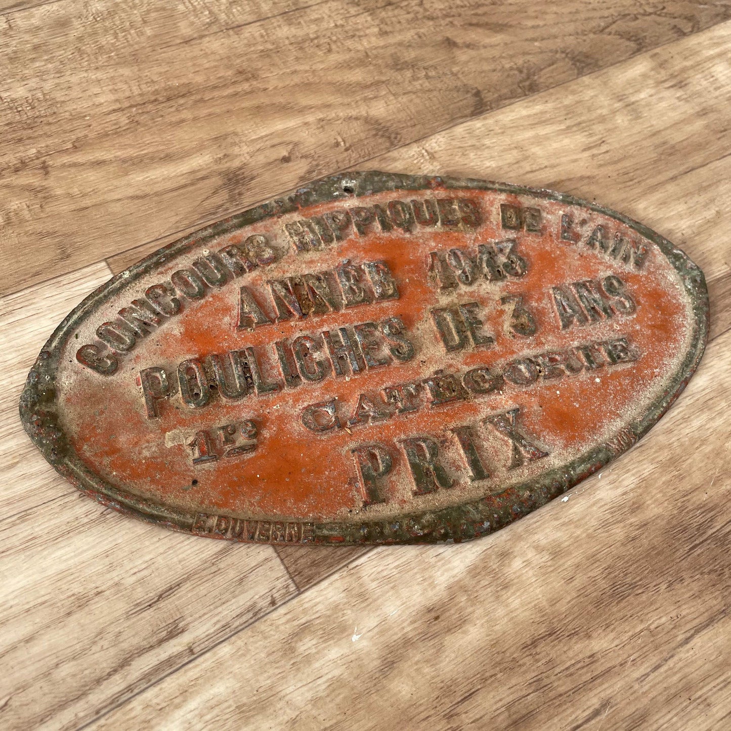 French Agricultural Plaque 1913 Vintage Competition Award Trophy 11032512 Fleamarketfrance