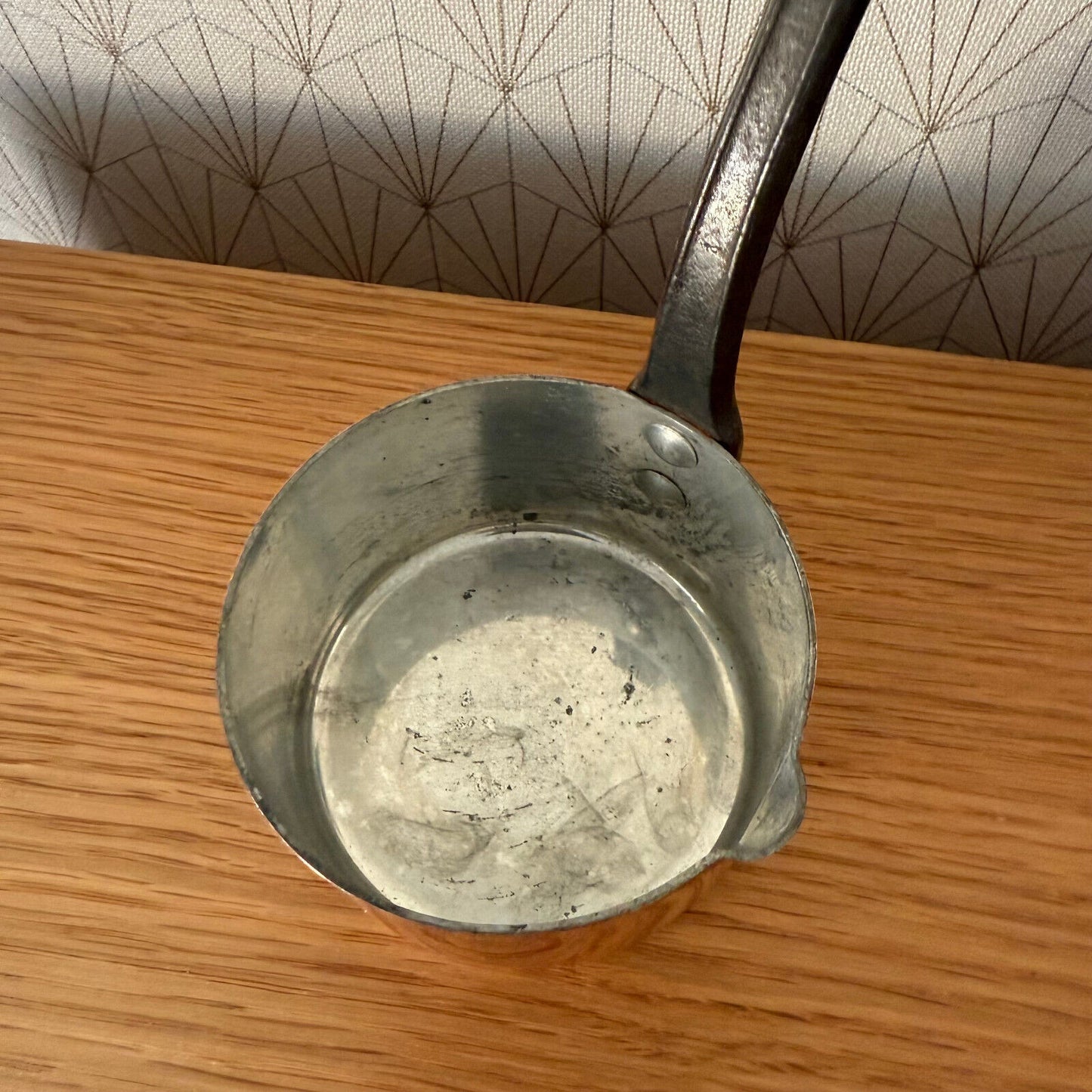 Vintage french copper pan sauce pan made in france Villedieu 03042510