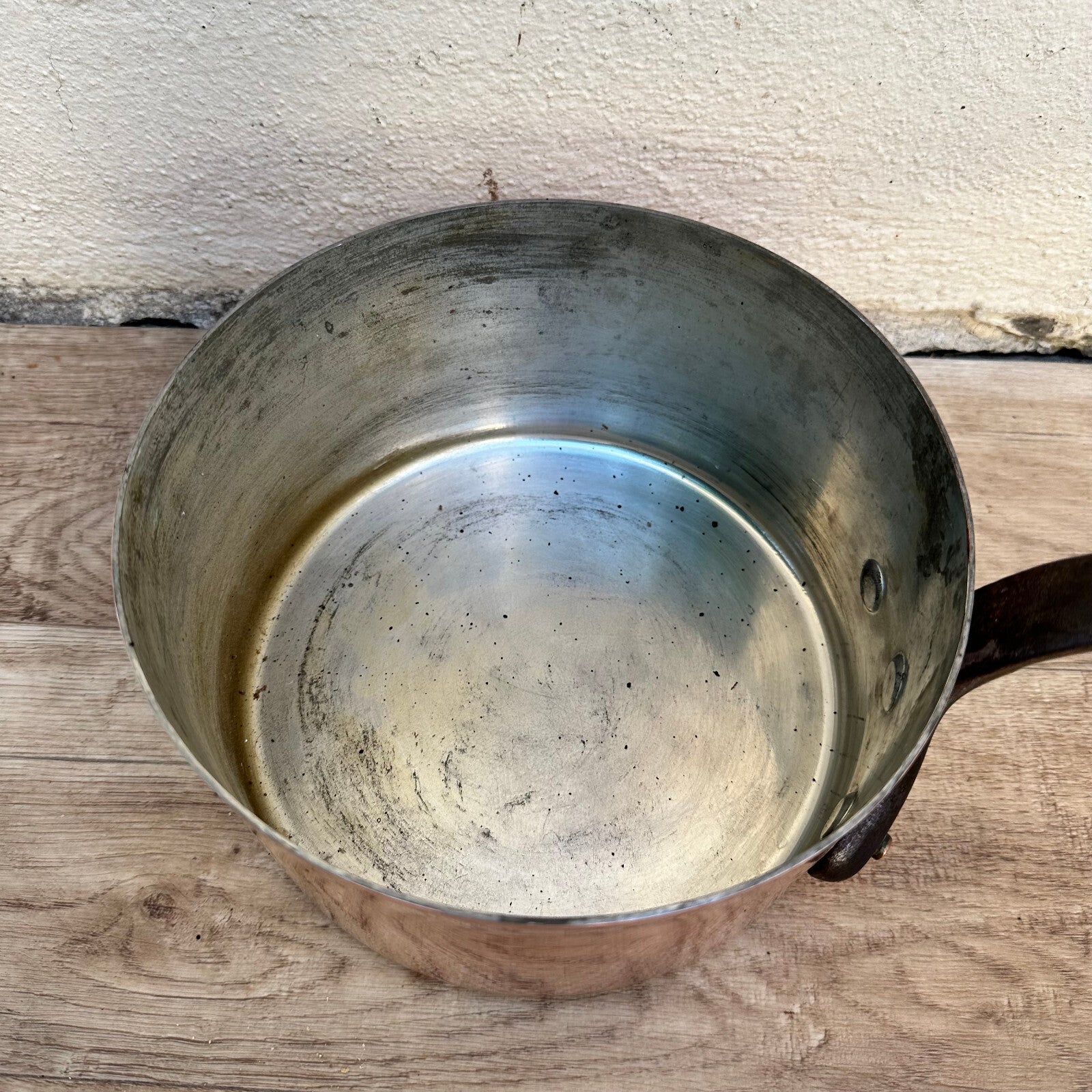 Vintage French Copper Saucepan Matillon Tin Lined Cookware 0211235 Unbranded
