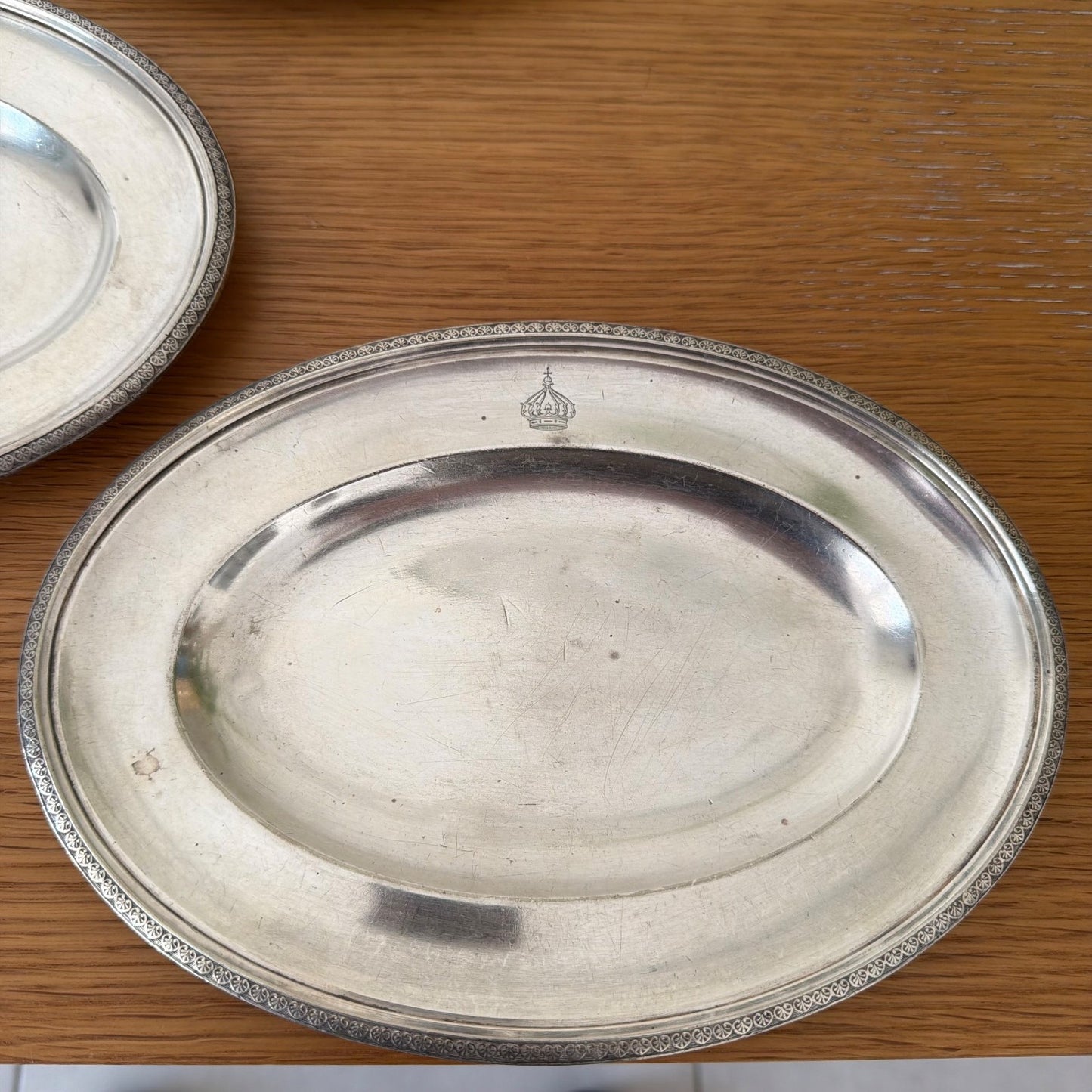 vintage set of 5 silverplate ravier hotel imperial menton 1805263 ercuis