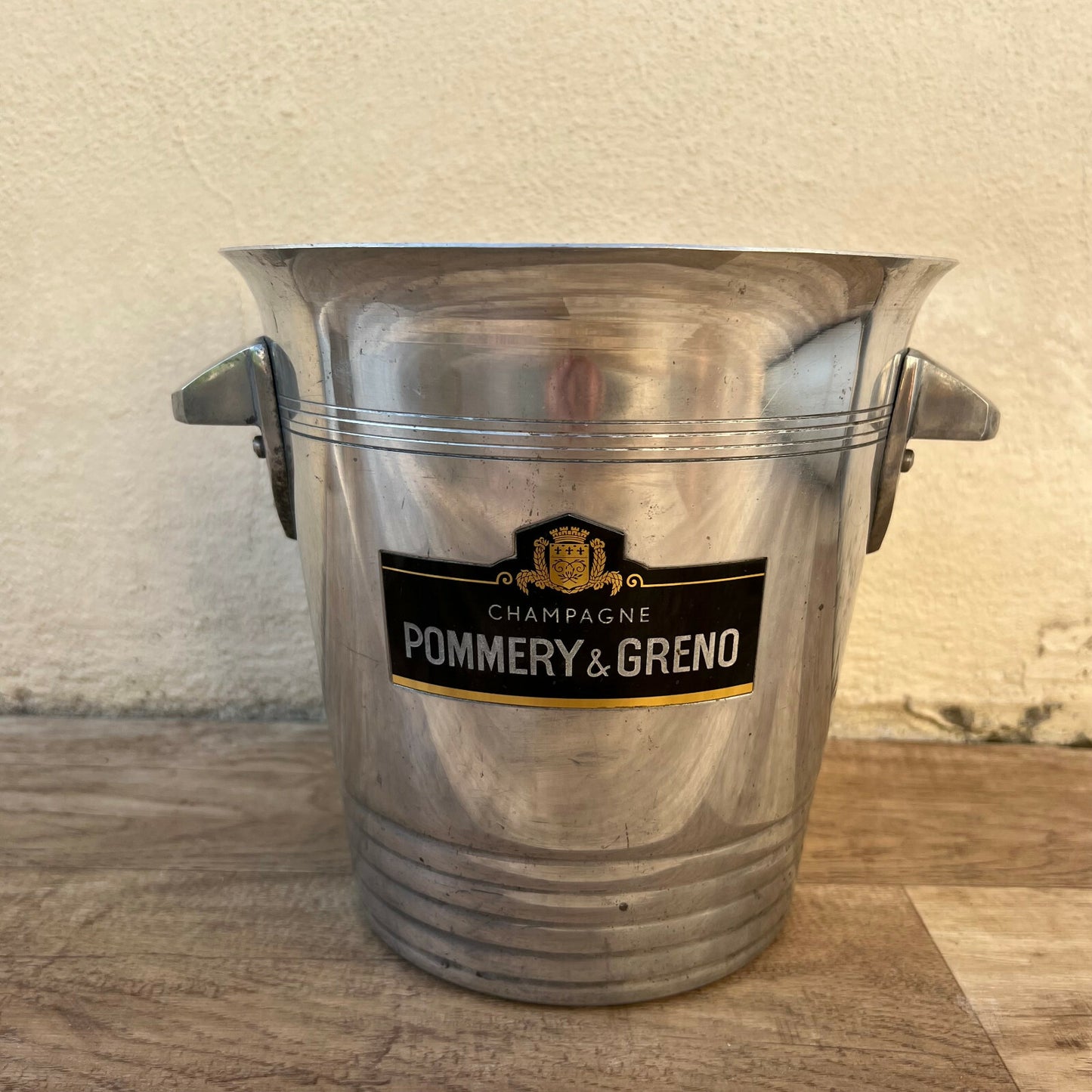 French Champagne Ice Bucket Pommery Greno Aluminum Vintage Cooler 28012215 Pommery & Greno