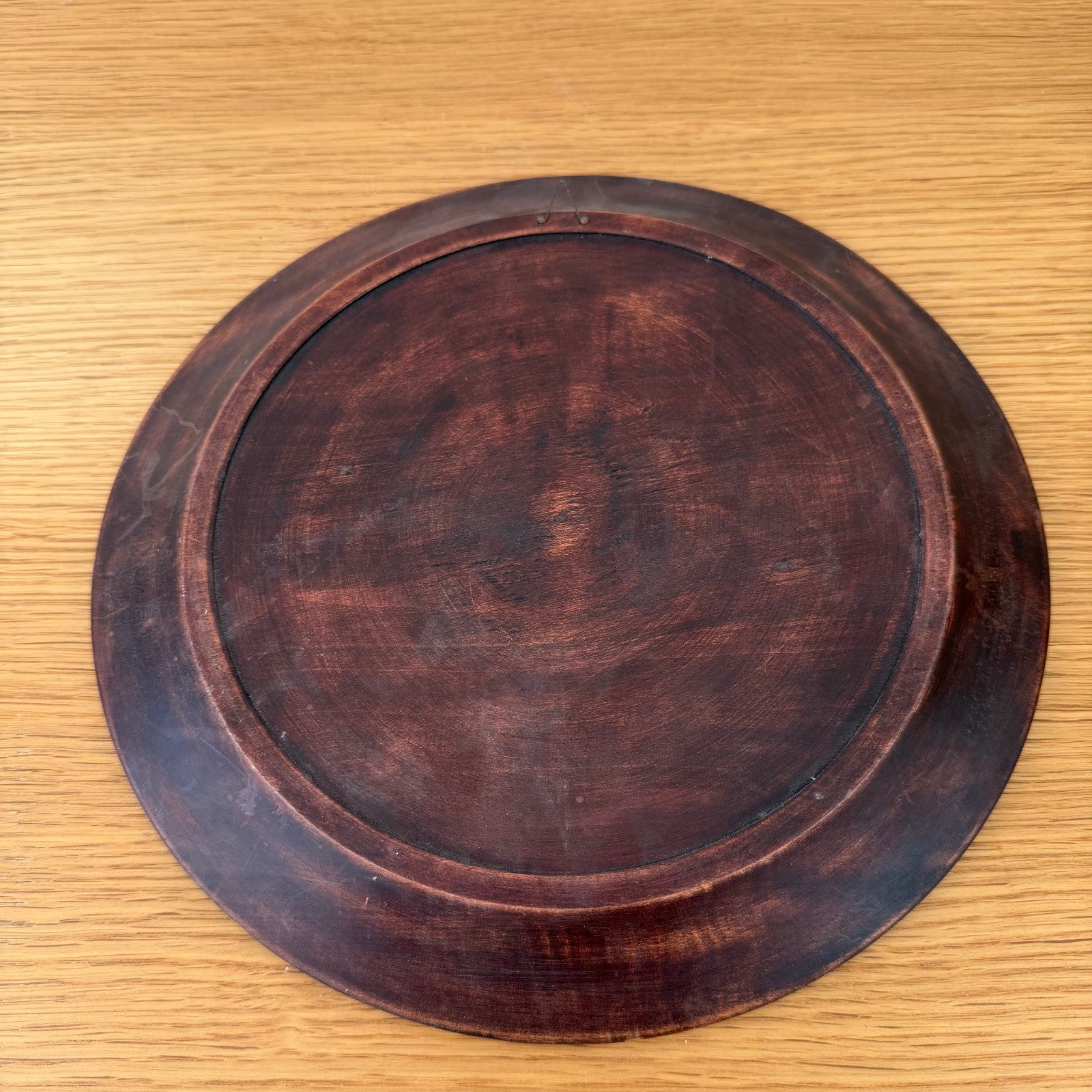 ANTIQUE VINTAGE ROUND EUROPEAN BREAD OR CHOPPING CUTTING BOARD WOOD 111256 Unbranded