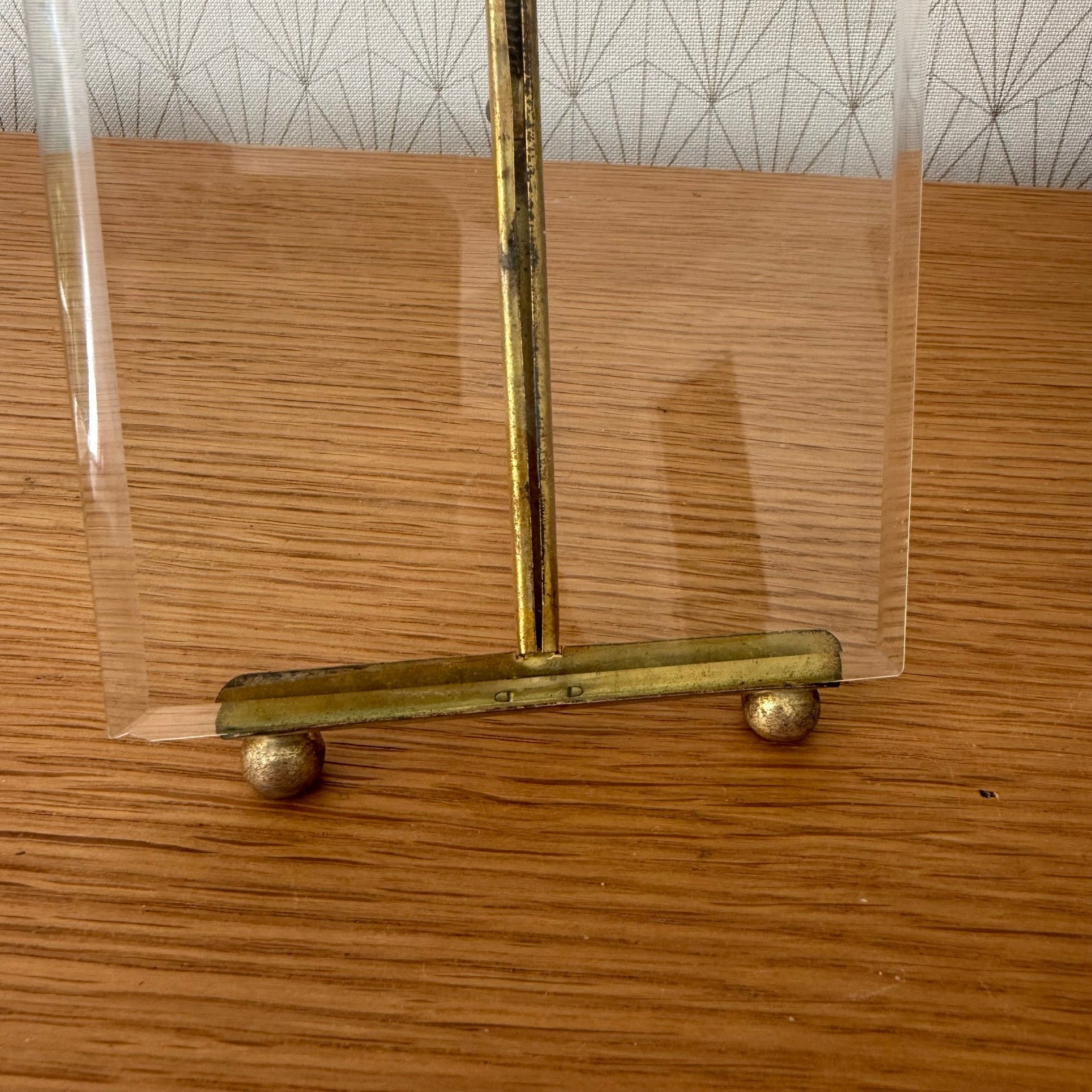 French Brass Picture Frame Ornate Ribbon Glass Stand Vintage 0211251 Fleamarketfrance : French vintage and antique decor