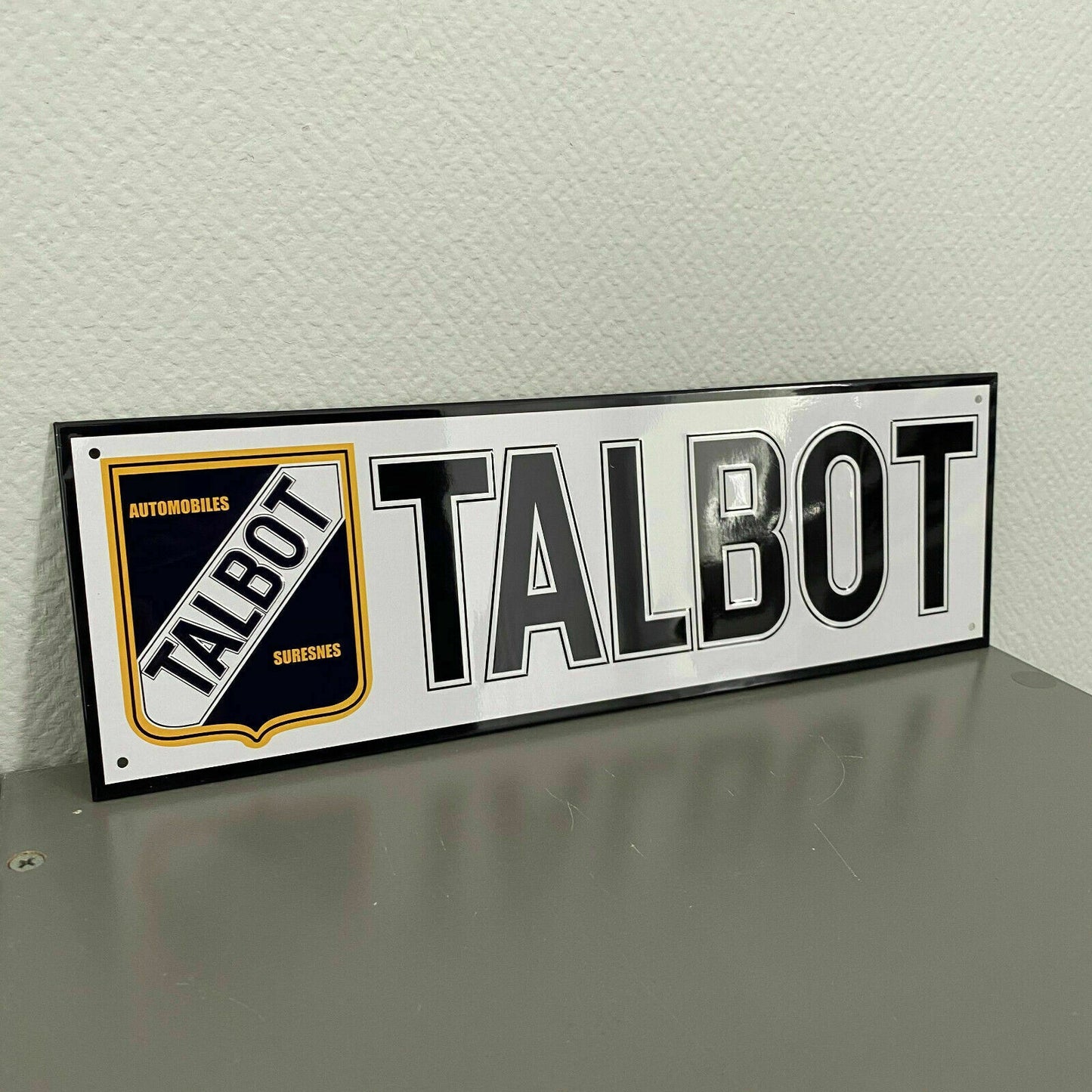 Vintage French Talbot Metal Sign Automobile Garage Decor Wall Art 2509225 Talbot