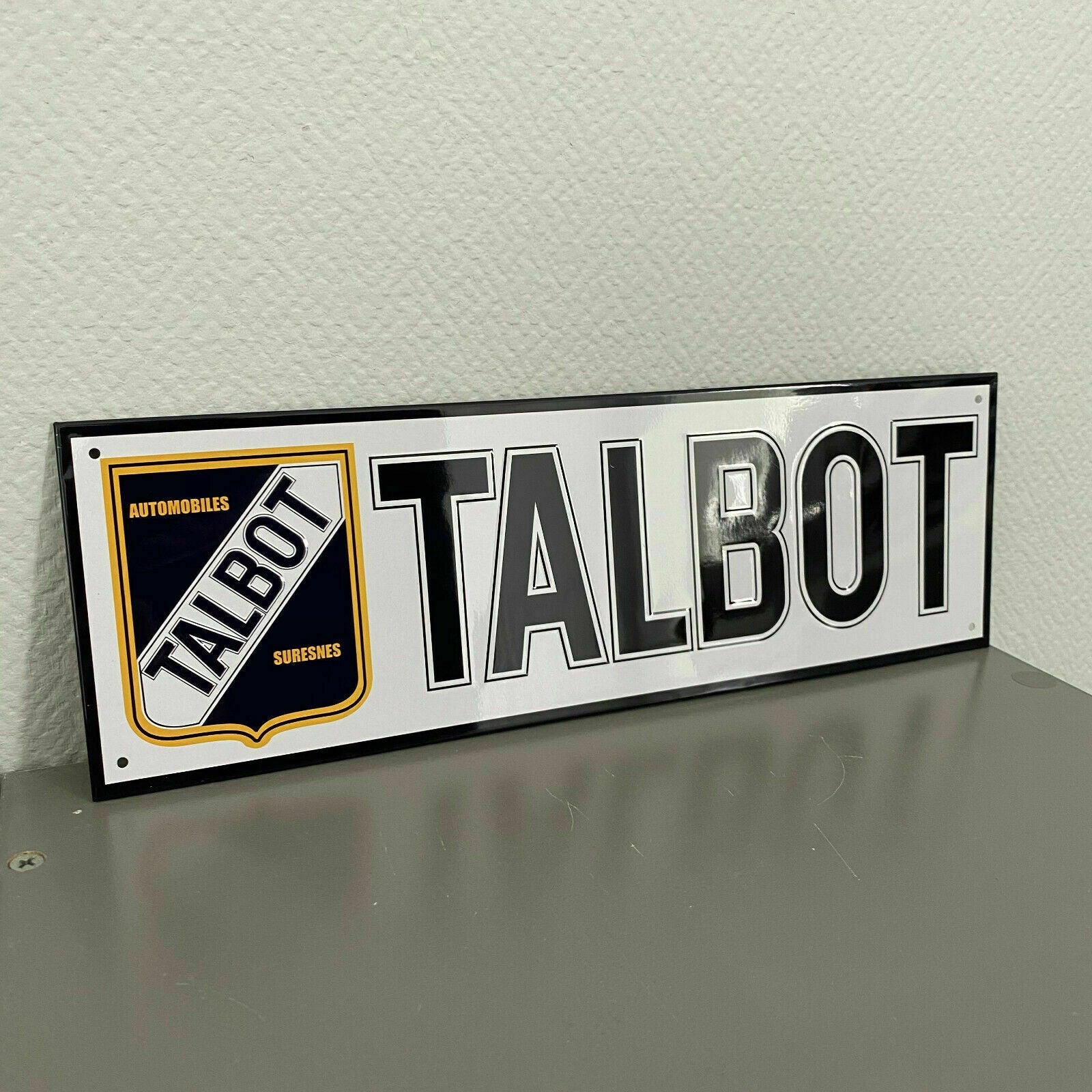 Vintage French Talbot Metal Sign Automobile Garage Decor Wall Art 2509225 Talbot