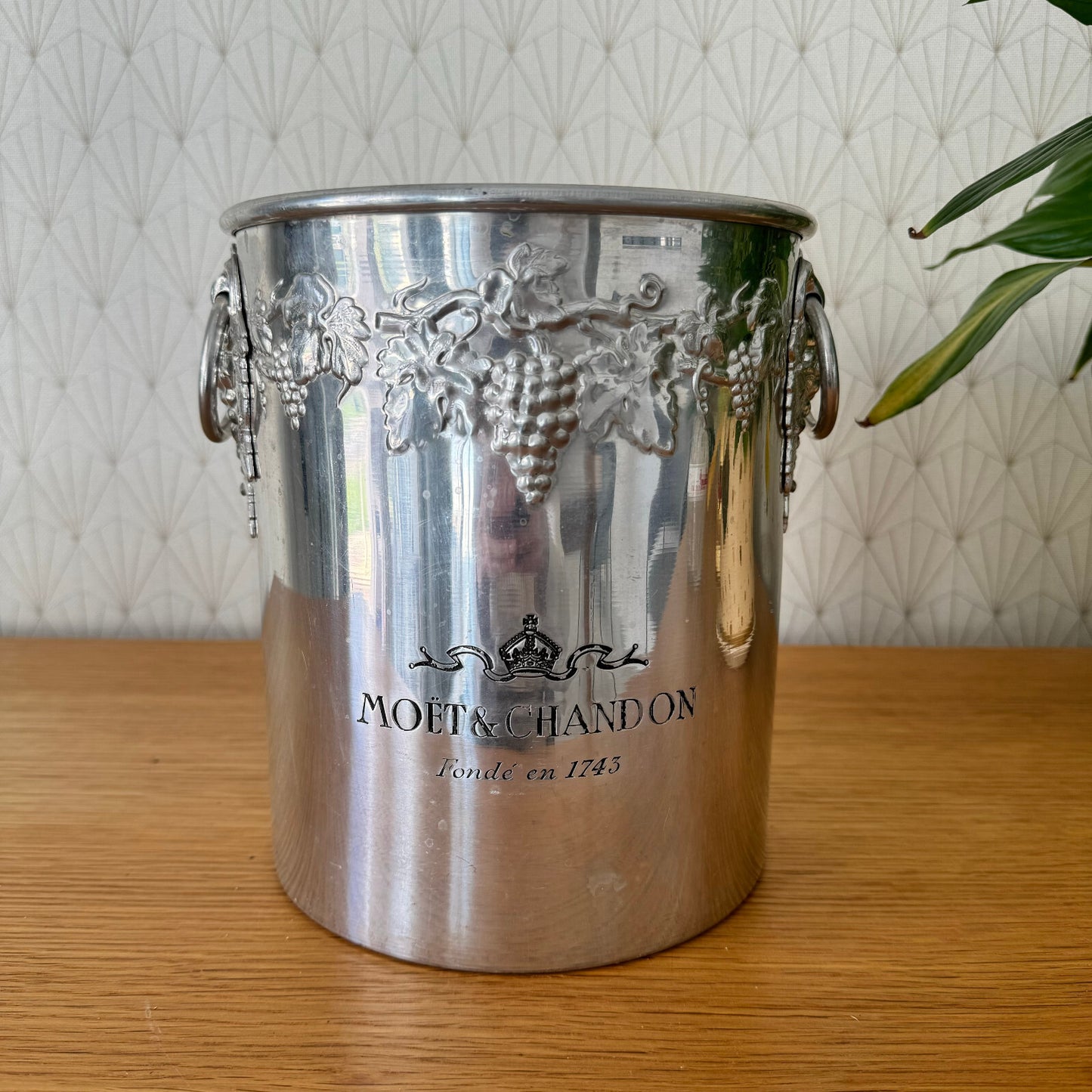 Vintage French Moet Chandon Ice Bucket Silver Metal Champagne Cooler 2404246 Moët & Chandon