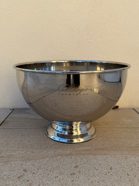 Pol Roger Champagne Bucket French Ice Cooler Double Magnum Inox 0202268 Pol Roger