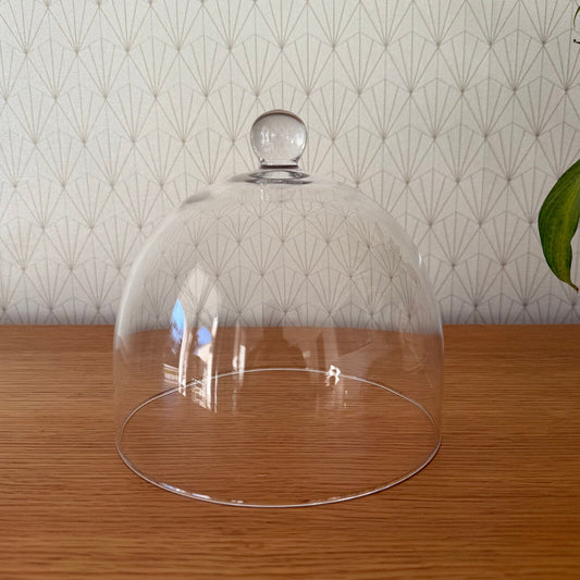 Vintage French Fromage Cheese Glass Bell Garden Cloche Dome Bell 2401258 - Fleamarketfrance