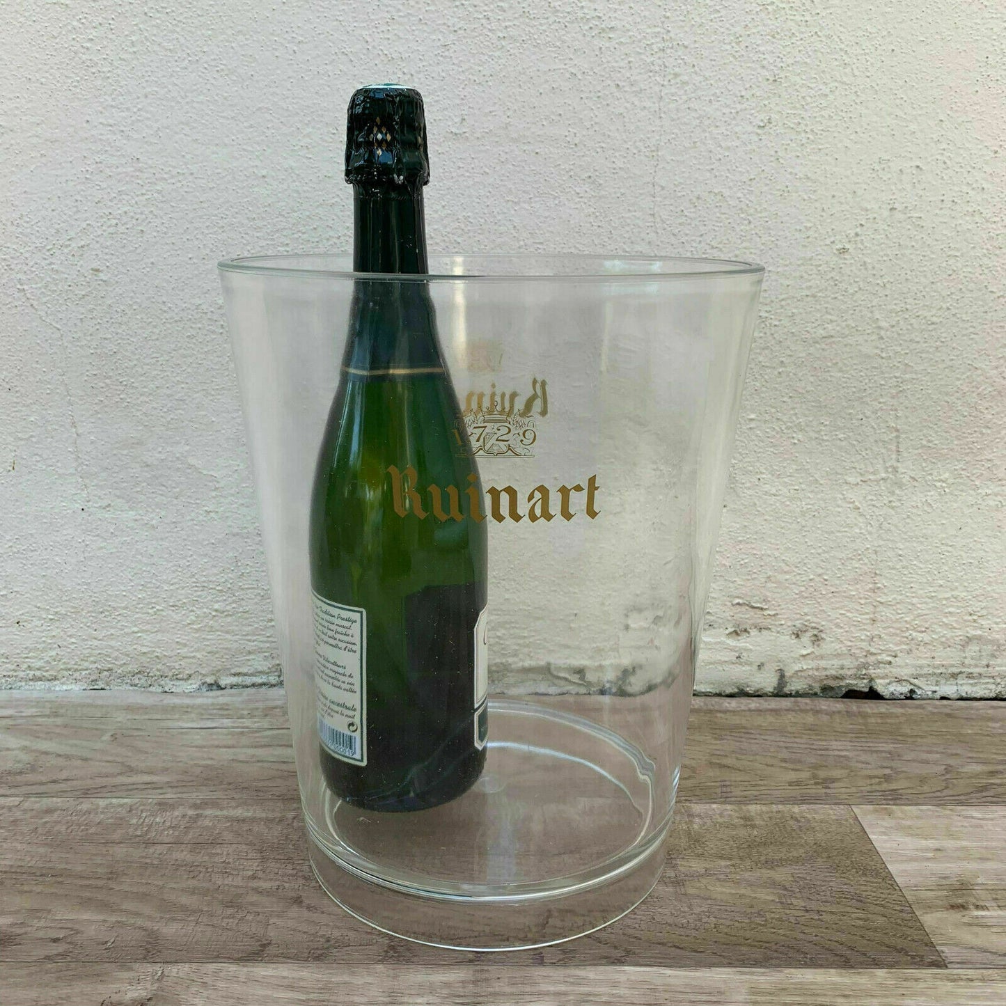 Ruinart Champagne Ice Bucket Acrylic Clear Plastic 0207251