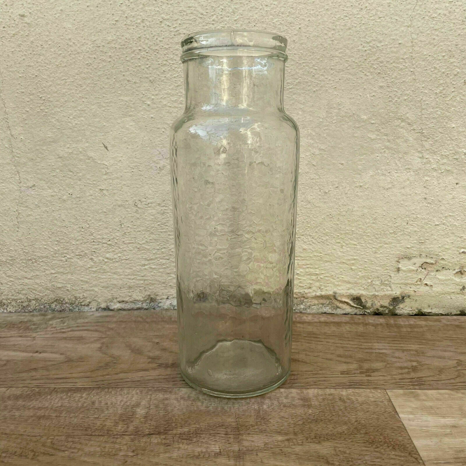 VINTAGE FRENCH 19TH CENTURY BOTTLE BLOWN CLEAR GLASS 0107213 - Fleamarketfrance