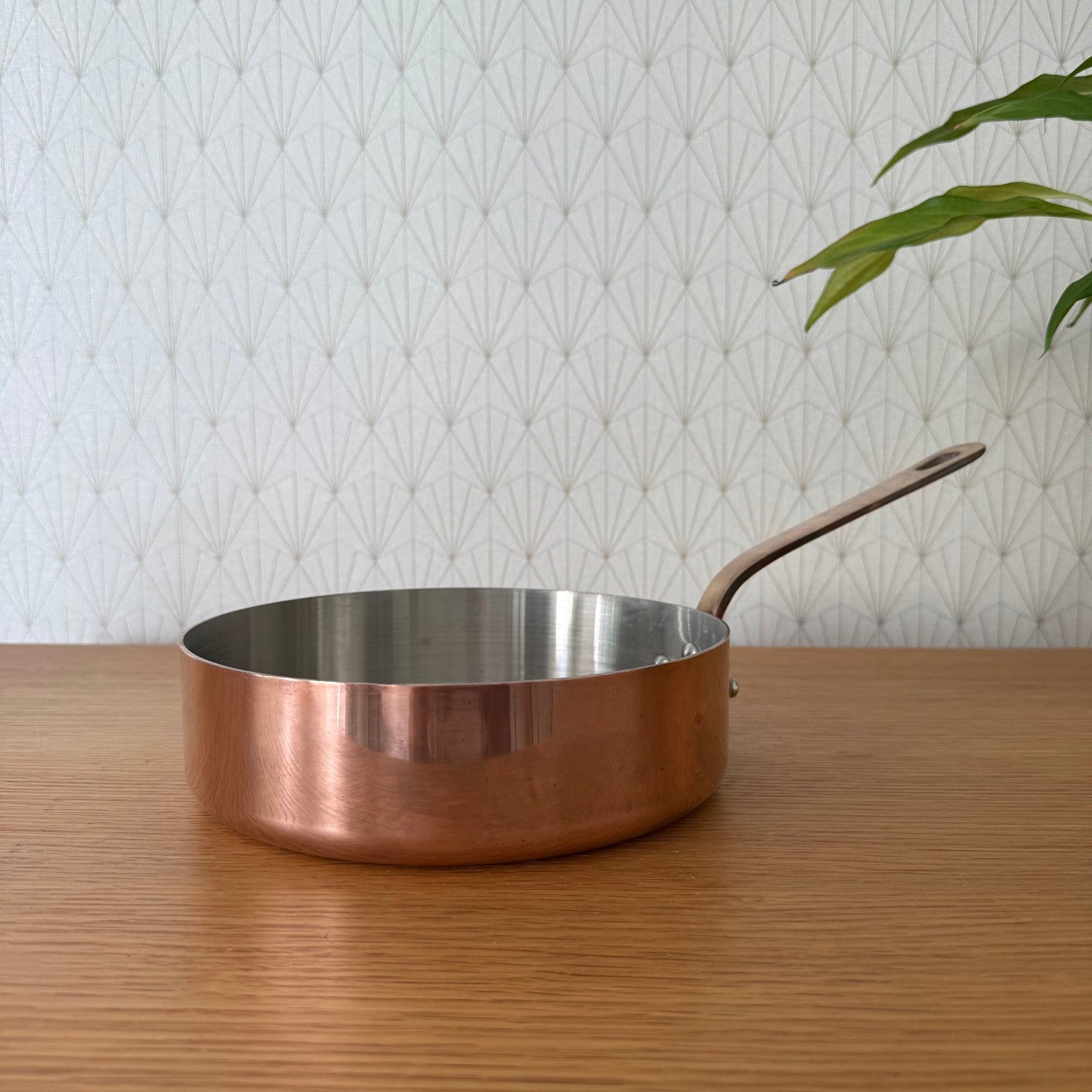 French Copper Sauteuse Pan Simon Paris Stainless Steel 20cm Vintage 30082510 Unbranded