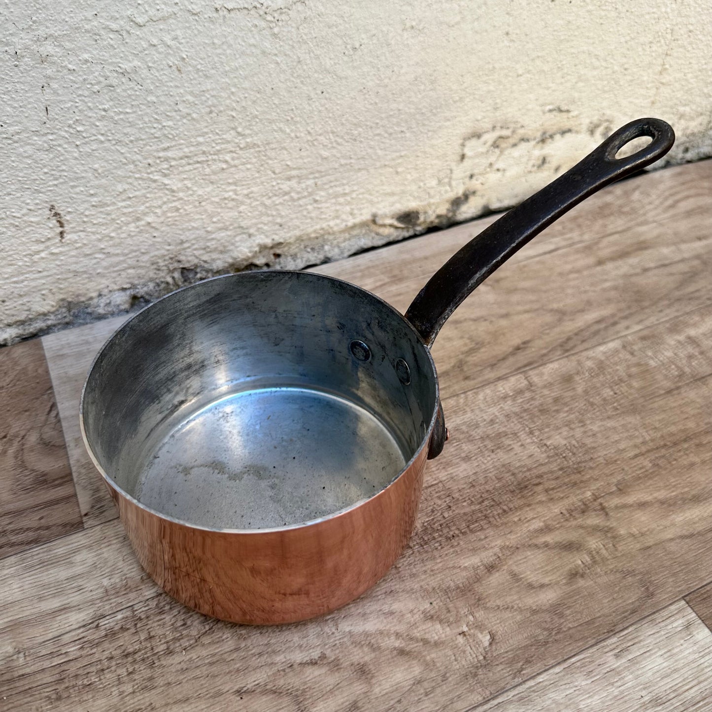 French Copper Saucepan Matillon Vintage Cookware Tinned Interior 0211232 Unbranded