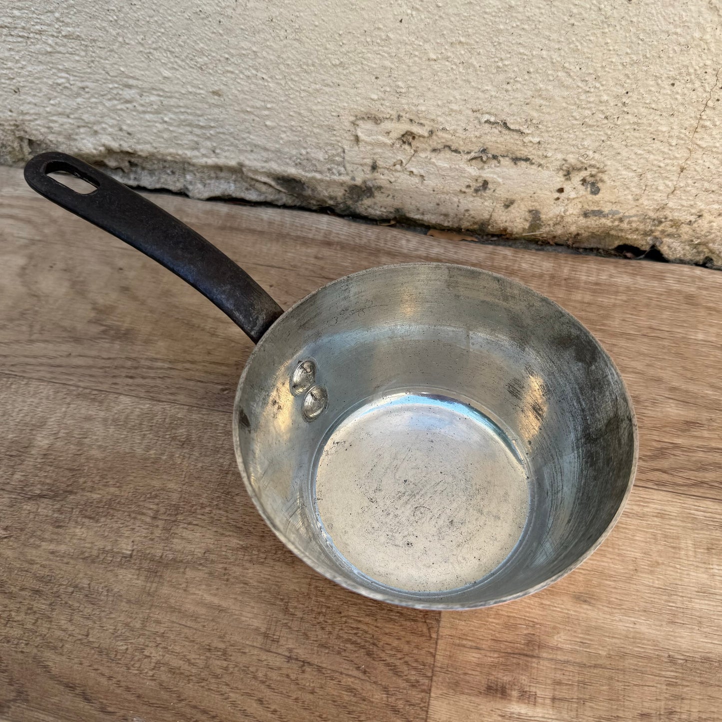 French Copper Saucepan Villedieu Tin Lined Vintage Cookware 12.5cm 04082411 villedieu