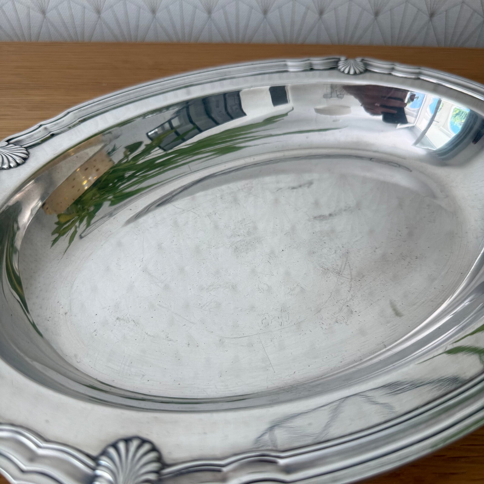 VINTAGE CHRISTOFLE GALLIA SILVER PLATED SERVING PLATE 0905257 Christofle