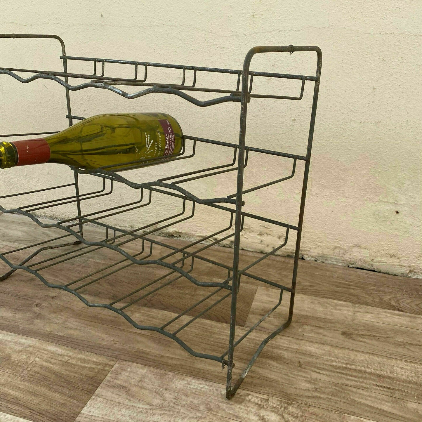French Metal Vintage Wine Rack 1950s 20 Bottle Storage Holder 16062126 Unbranded
