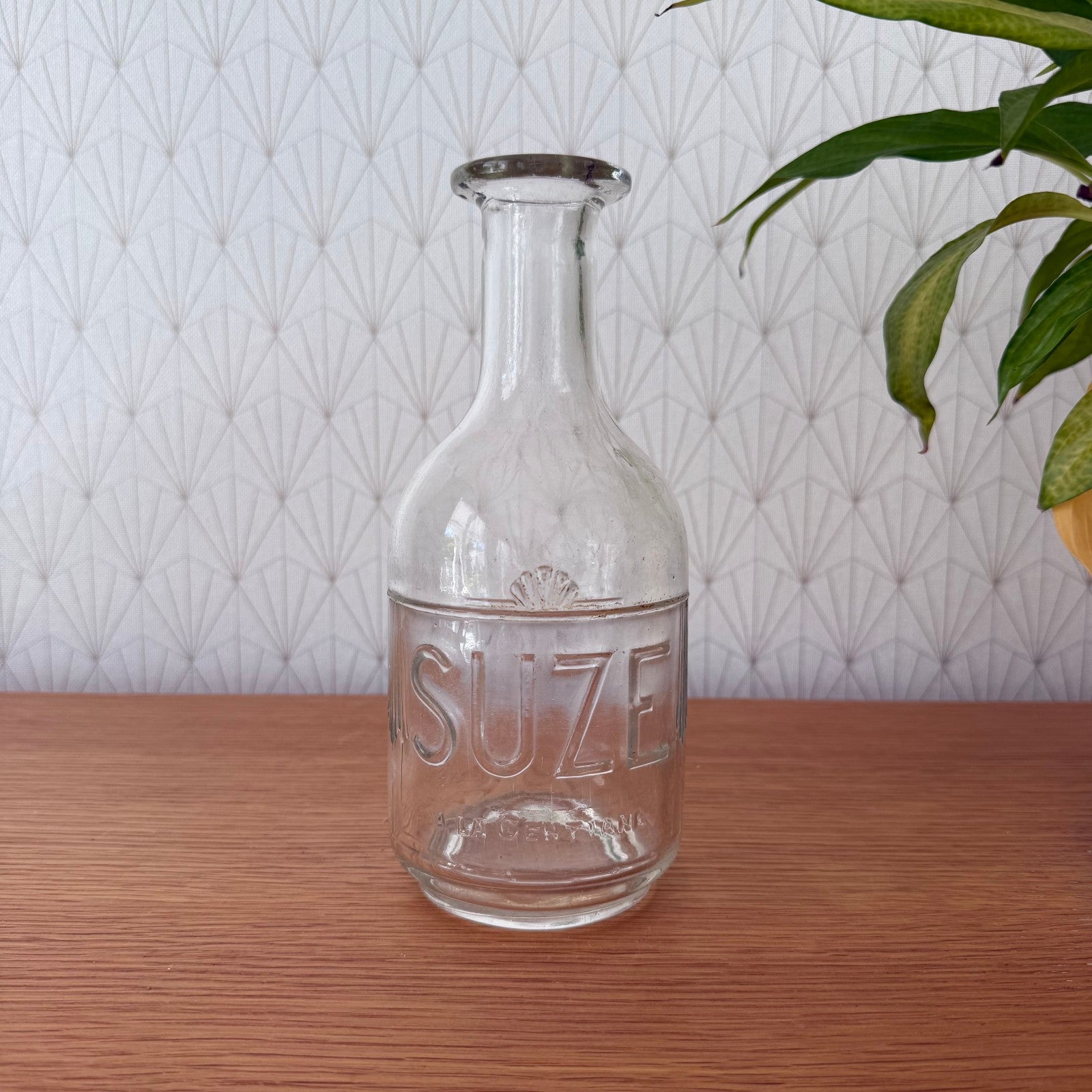 Vintage French Suze Carafe Glass Bistro Aperitif Water Bottle 1907251 Fleamarketfrance