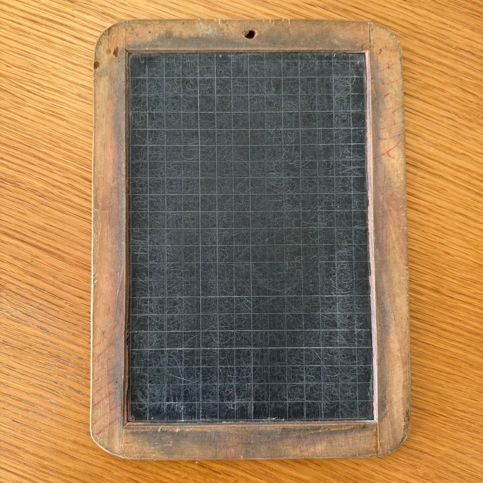 Vintage 2 Sided French Slate Board School Personal Chalk Board Slate 09022522 - Fleamarketfrance