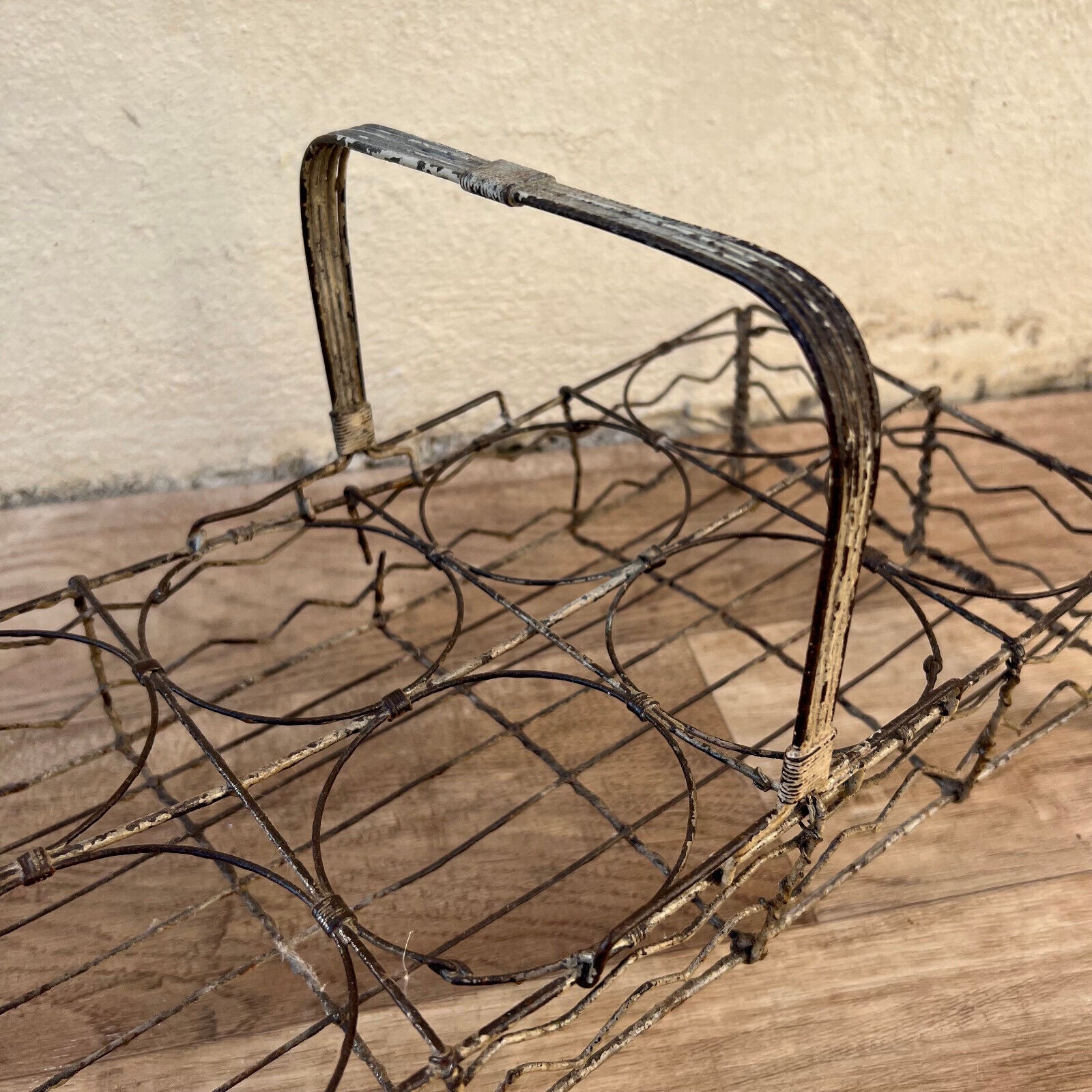 Antique Collector FRENCH WIREWARE Glass/Bottle/Tumbler RACK CARRIER 2310227 - Fleamarketfrance