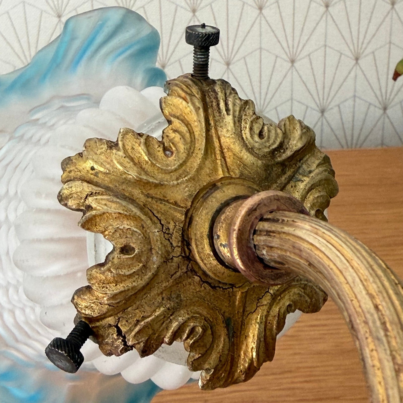French Victorian Gas Light Brass Swan Neck Wall Sconce 19th Century 2010259 Fleamarketfrance : French vintage and antique decor