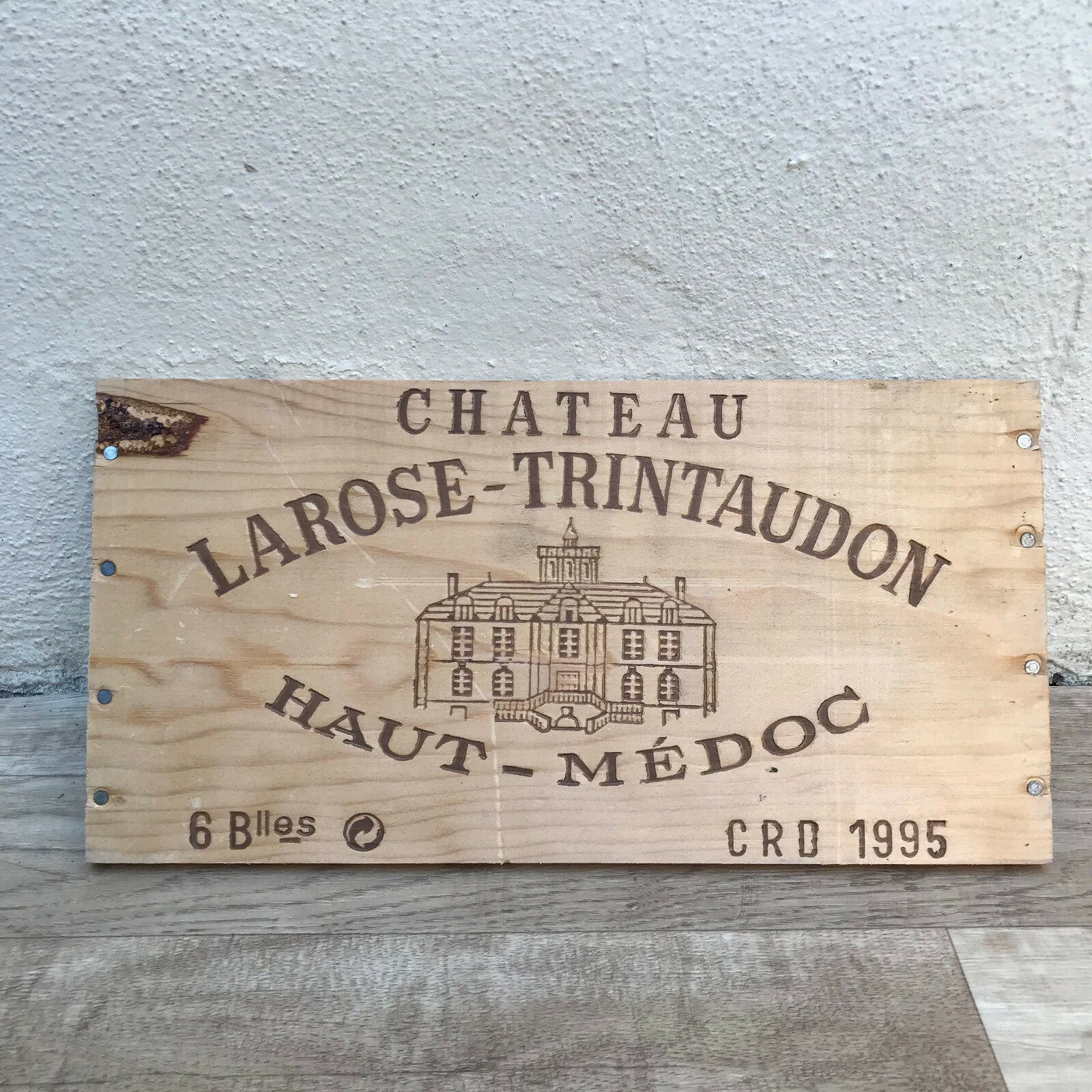 French Wine Crate Panel Chateau Larose-Trintaudon Bordeaux Vintage 0803229 Château Larose-Trintaudon