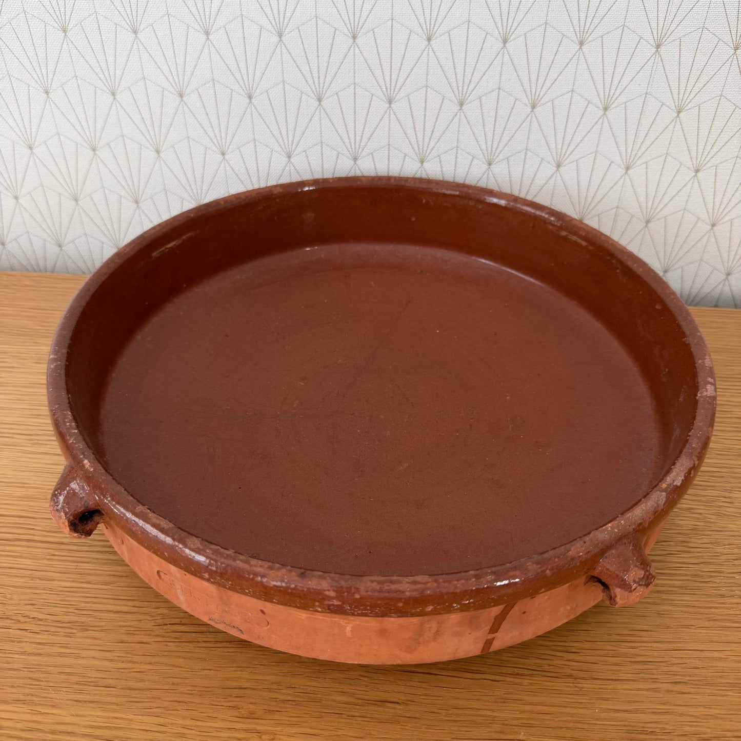 French Terracotta Tian Bowl Provence Vintage Pottery 04092624