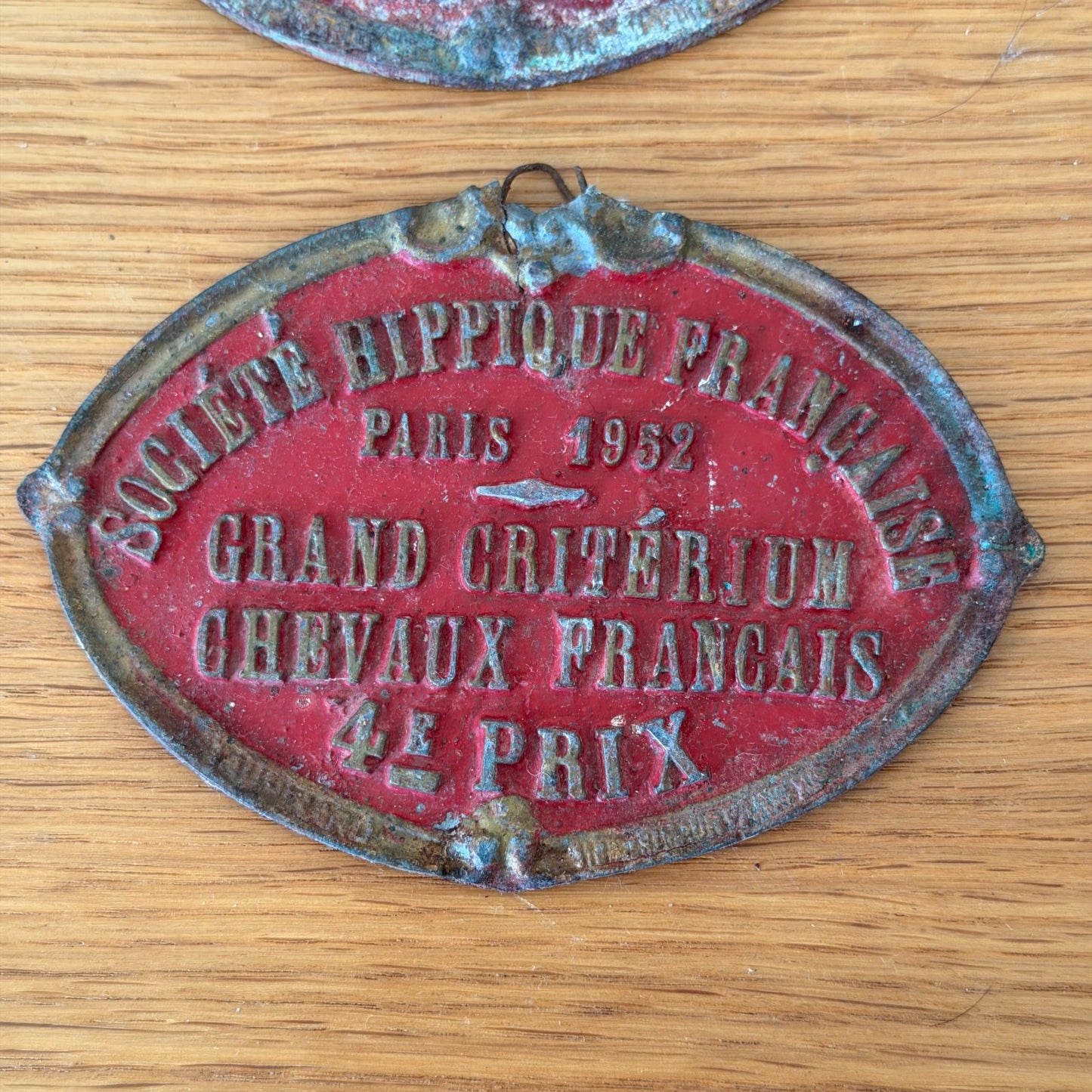 French Vintage Horse Trophy Plaques Agricultural Awards 1950s 13012616 Fleamarketfrance : French vintage and antique decor