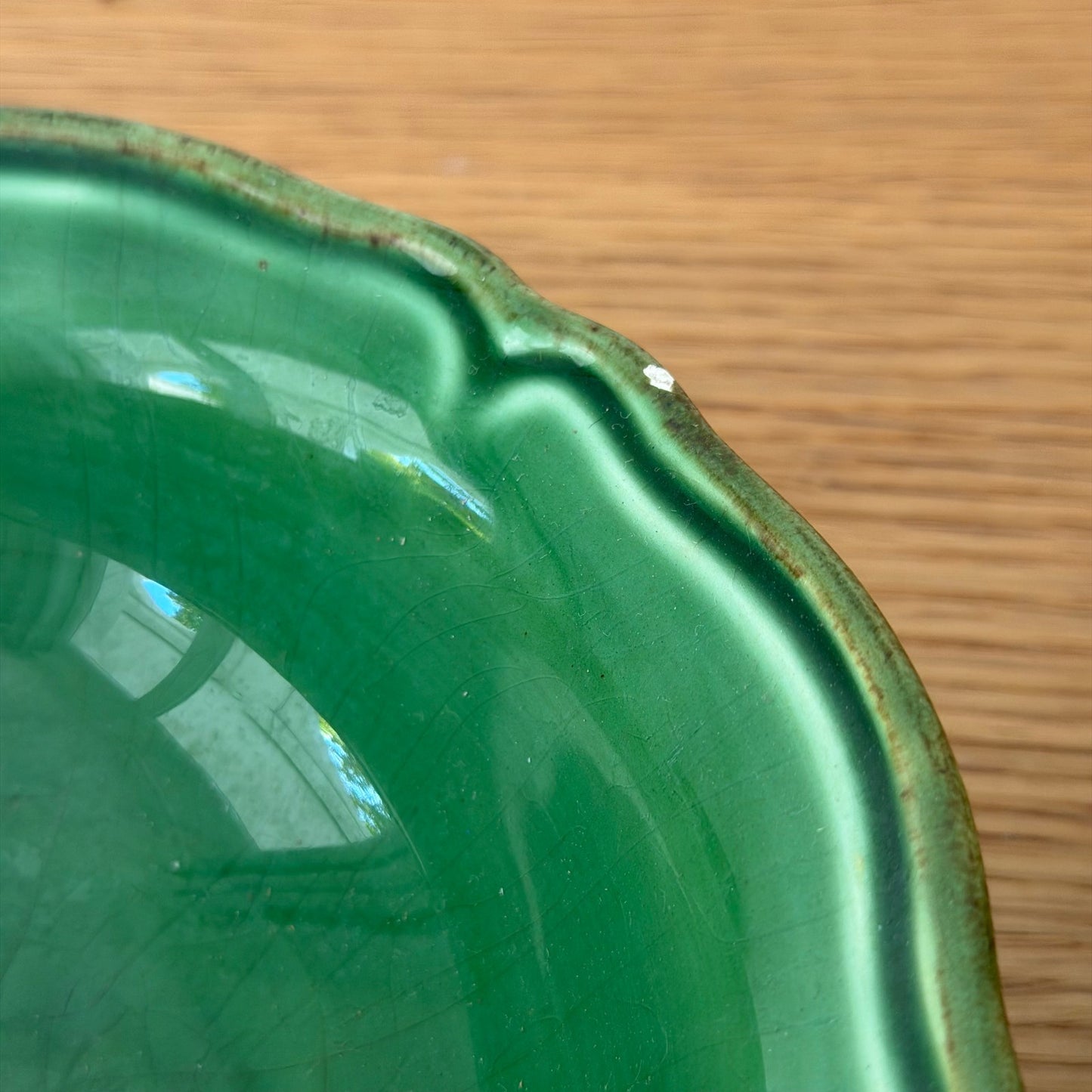 Atelier Du Sage France Soup Bowls Set of 2 Hand Painted Green Dieulefit 201026