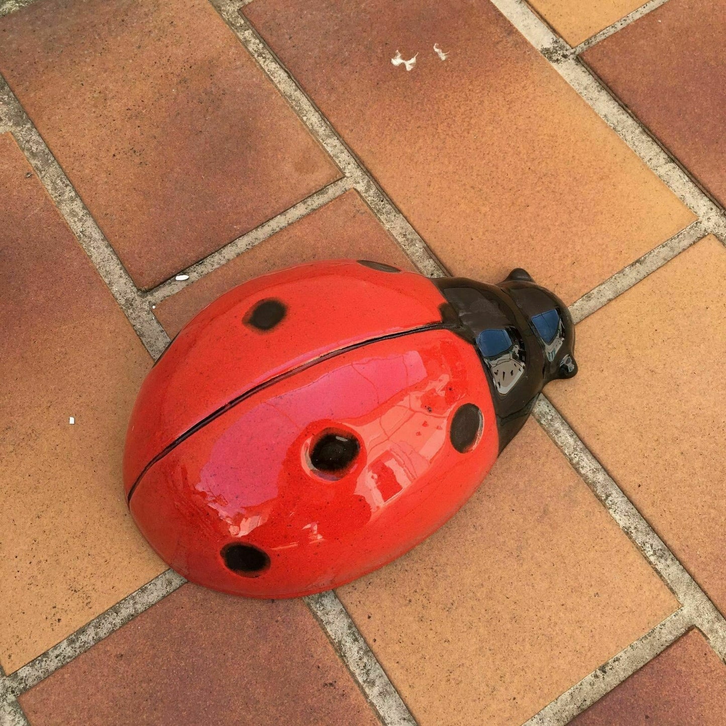 French Ceramic Ladybird Wall Decoration Moustiers Provence Handpainted Unmarked