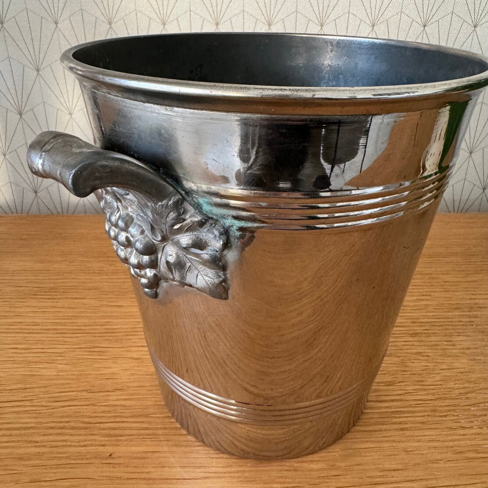 Vintage French Champagne Silverplate Ice Bucket Cooler MARTEL 0703244 Fleamarketfrance