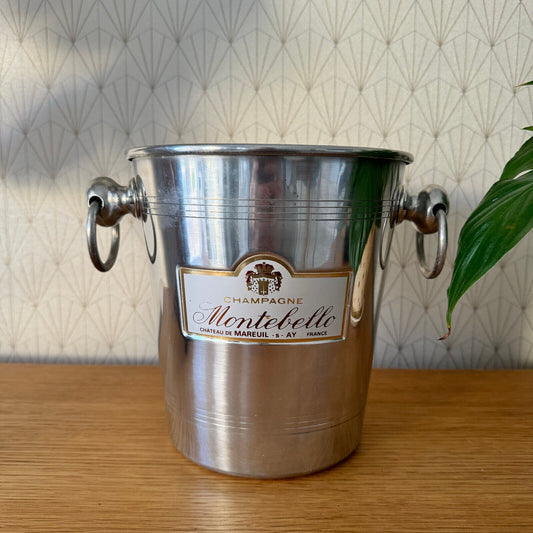 Vintage French Champagne Ice Bucket Cooler Made France MONTEBELLO  0708243 - Fleamarketfrance