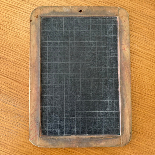 Antique French School Slate Board Double Sided Chalkboard 26cm 09022522 Fleamarketfrance