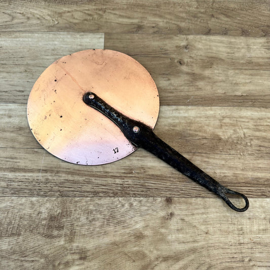 French Copper Pan Lid Cast Iron Handle Vintage Cookware 6.75" 19062314 Cuisine