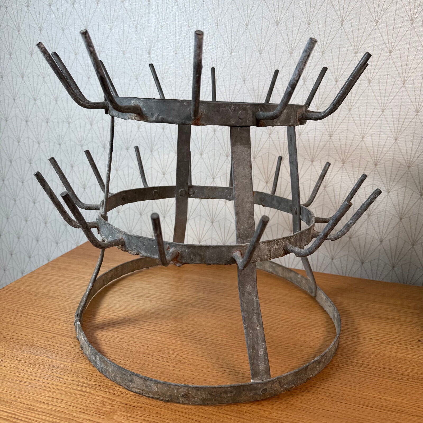 Vintage French Wine Champagne Bottle Drying Wine Rack hanger 2112243 - Fleamarketfrance