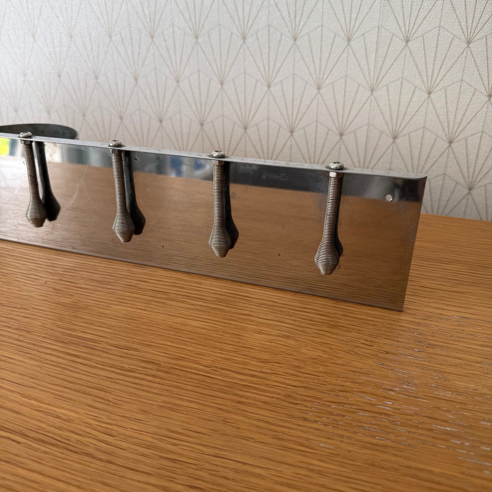 Vintage French Restaurant Check Holder Metal Ticket Spike Rail 0407259 Fleamarketfrance