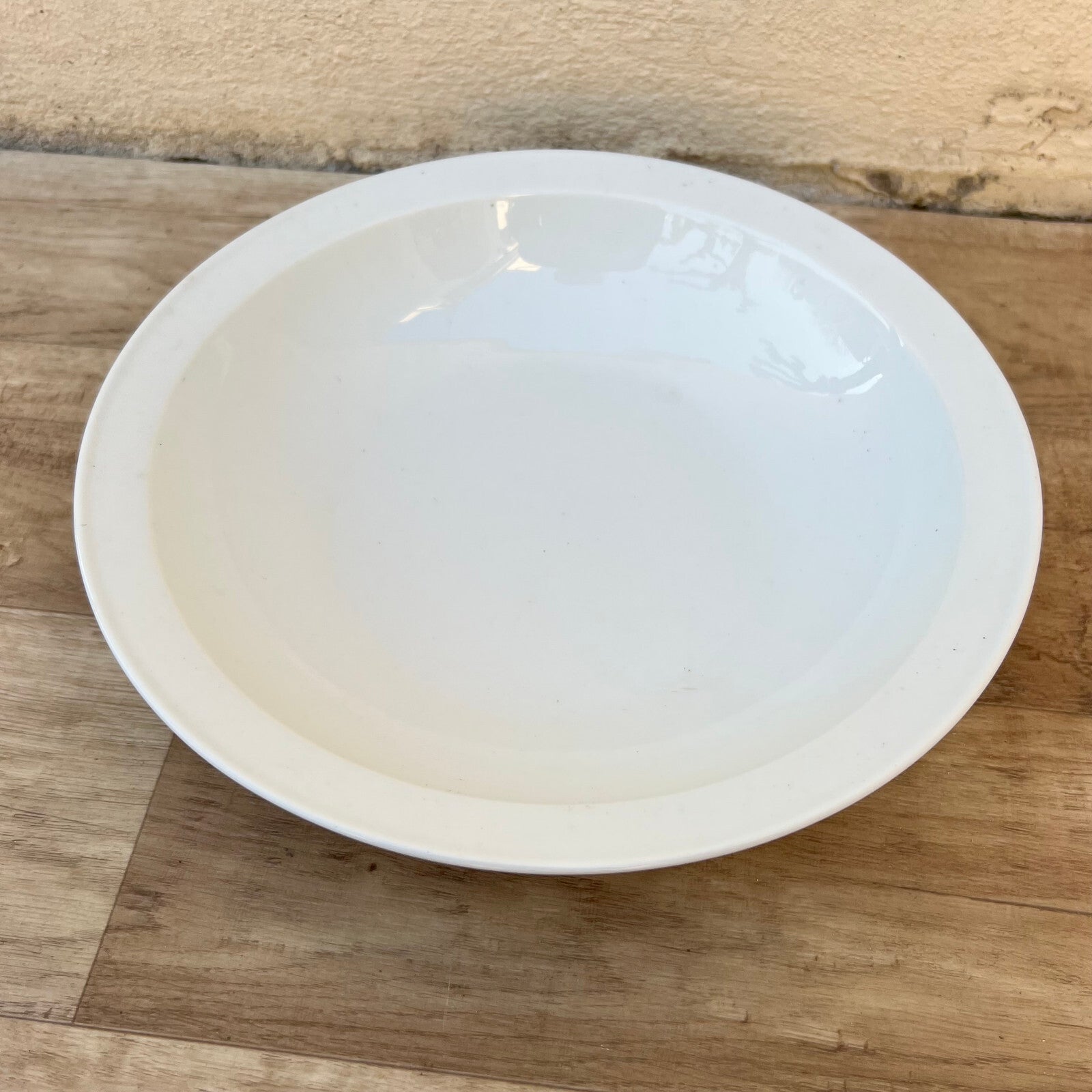 French Ironstone Bowl White Farmhouse Serving Vintage 1950s 2609227 Unmarked