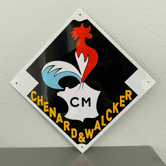 Chenard Walcker French vintage metal automobile car sign plaque 2509216 Chenard Walcker