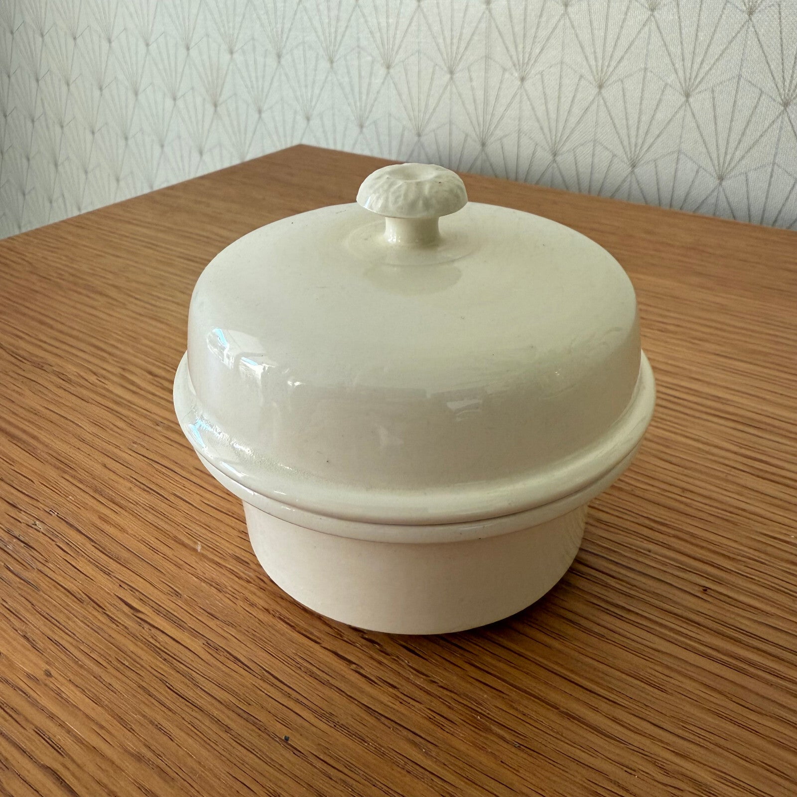 Vintage French Sarreguemines Terrine Dish Foie Gras Pate Pot 0112246 Sarreguemines