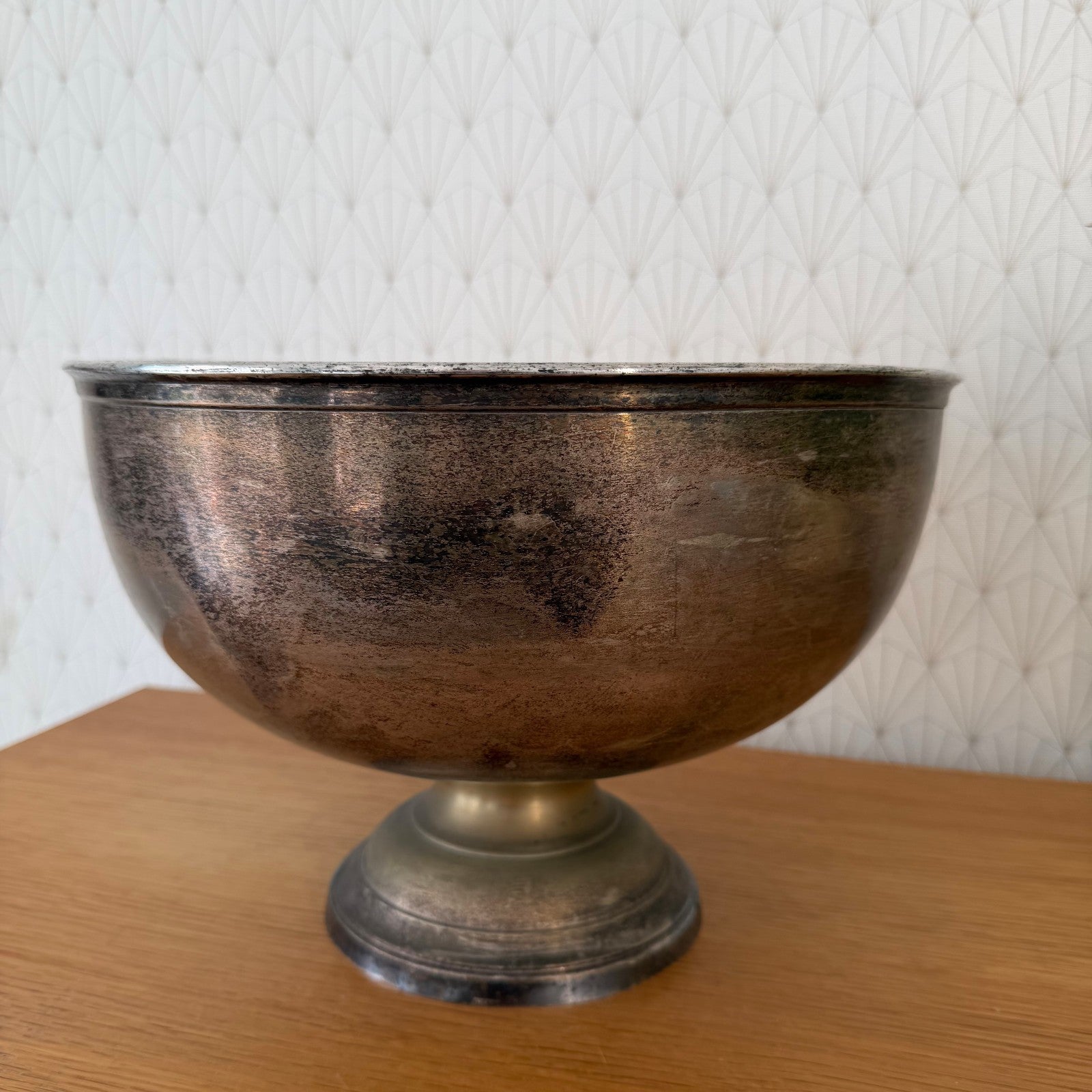 French Silverplate Champagne Bucket Wine Cooler Bricout Vintage 1950 0505266 Unbranded