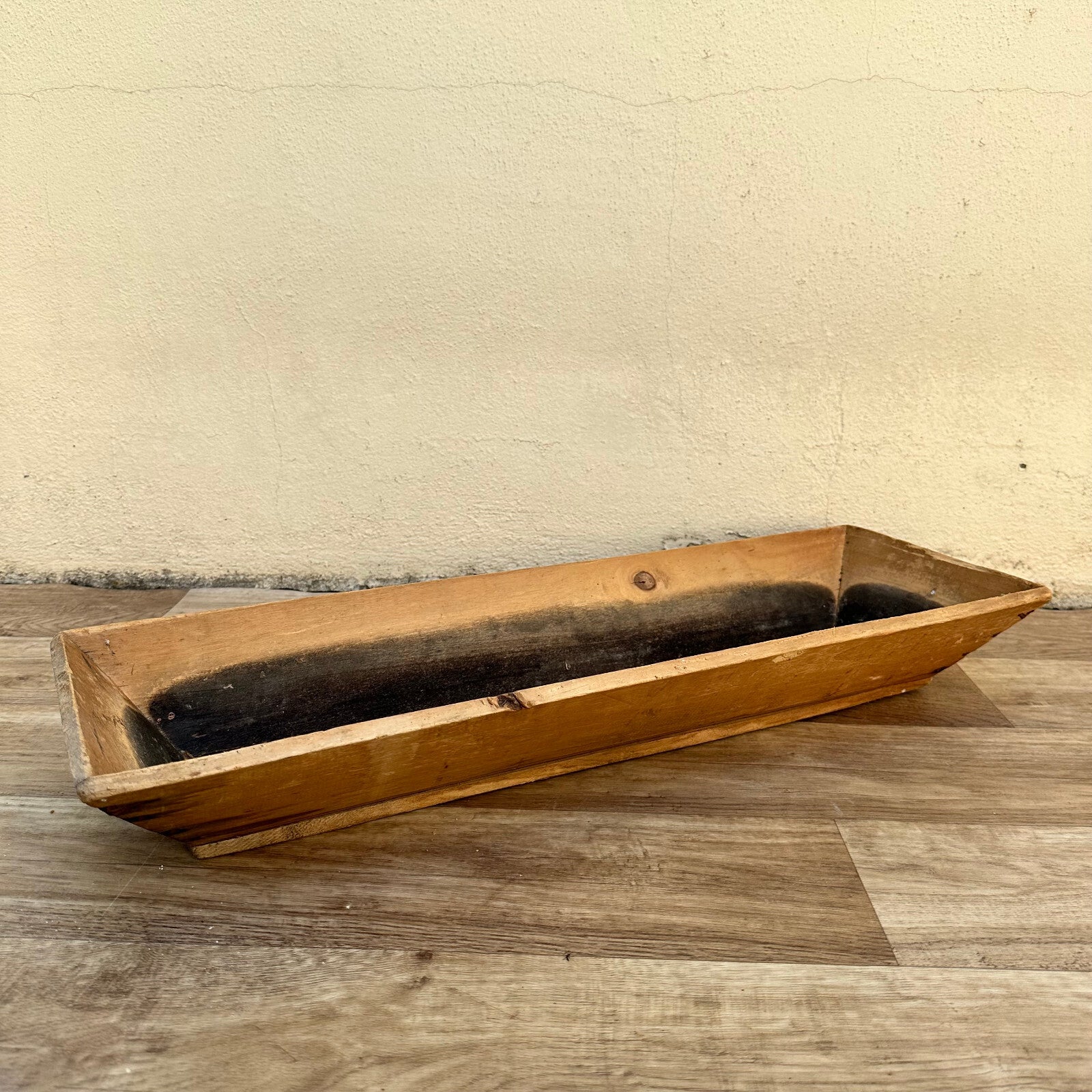 Vintage French Baguette Basket 1950s Wooden Bread Trough Rustic 10022415 Unbranded