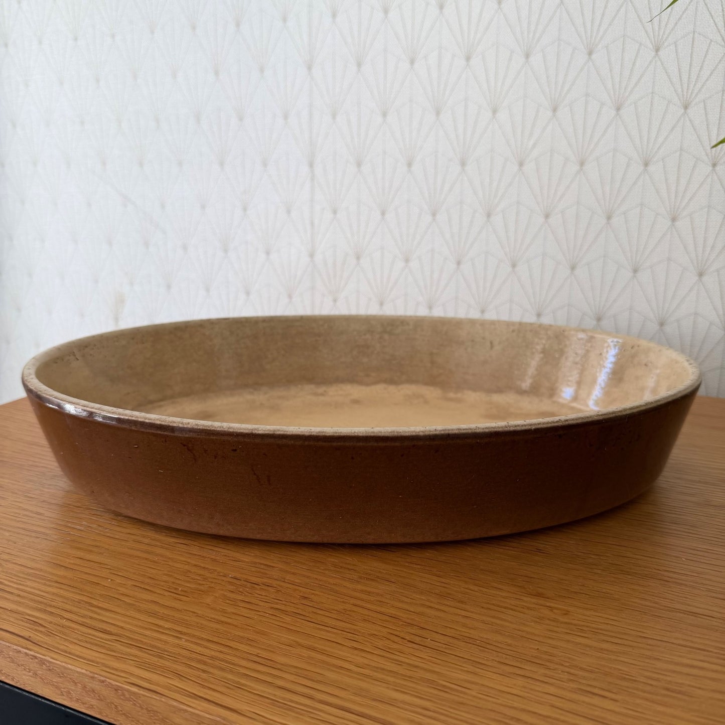 Vintage French Pottery Gratin Dish Oval Rustic Stoneware Terrine 25052612 Fleamarketfrance