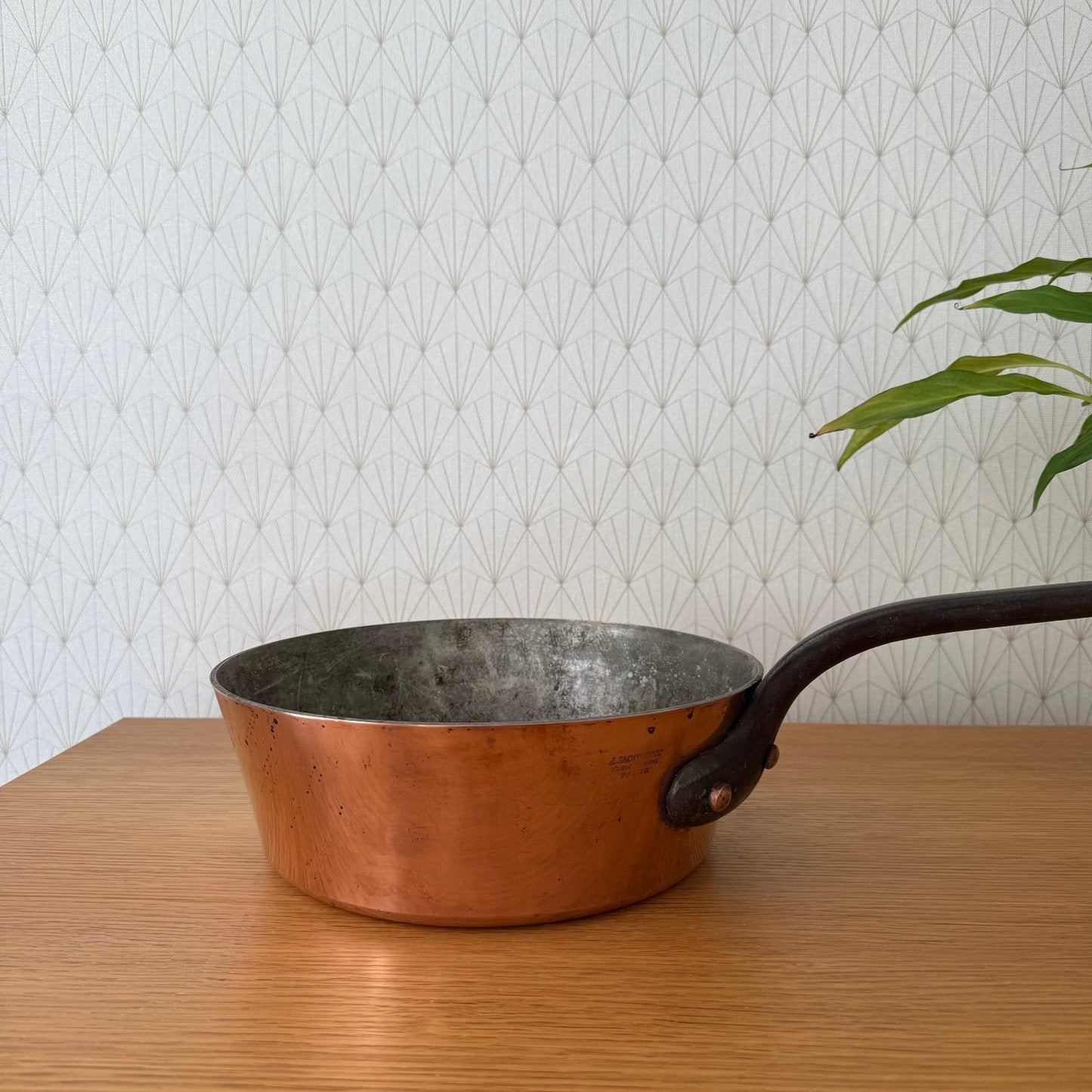 Vintage French J. Jacquotot Paris Copper Saucepan Windsor Style 3008252 jacquotot