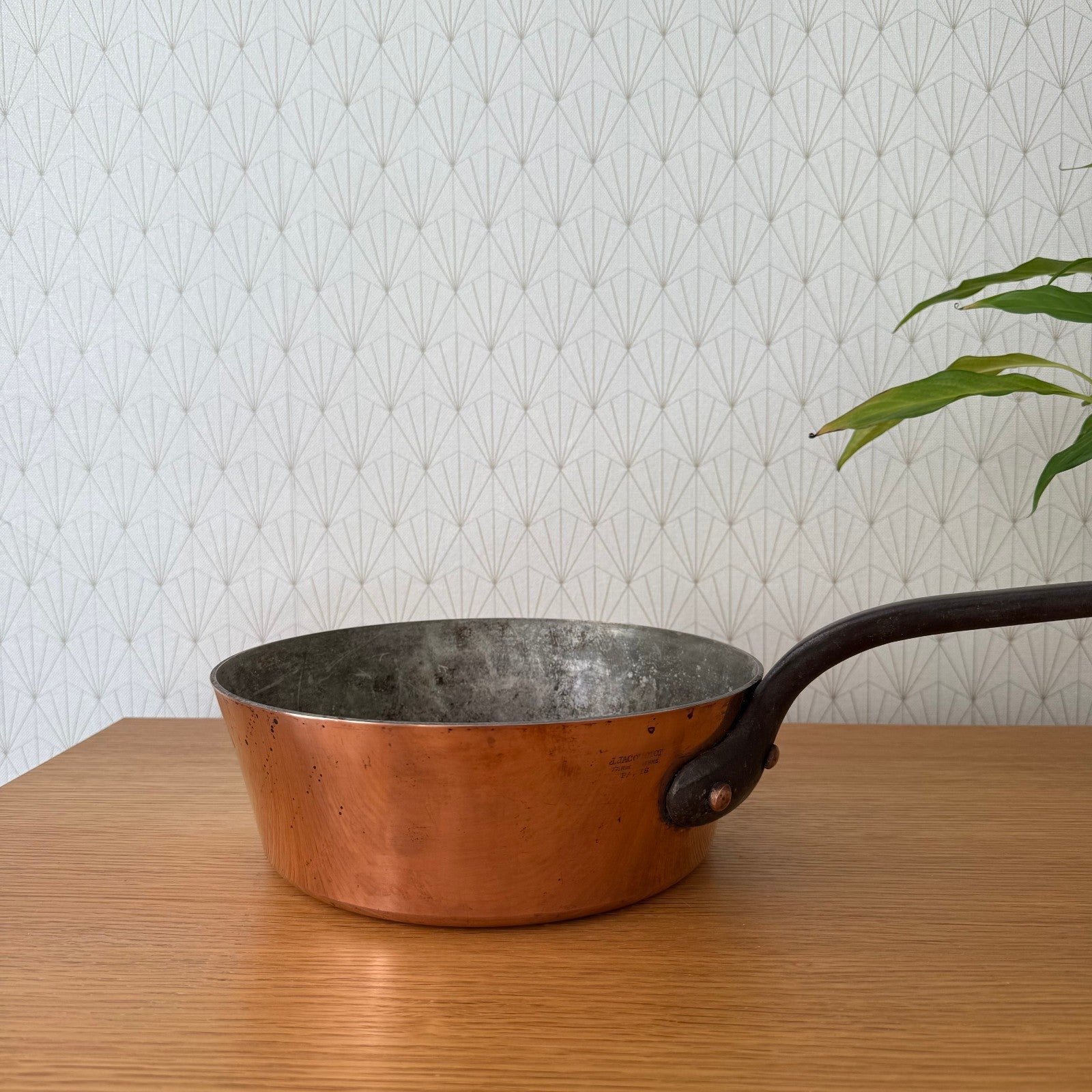 Vintage French J. Jacquotot Paris Copper Saucepan Windsor Style 3008252 jacquotot