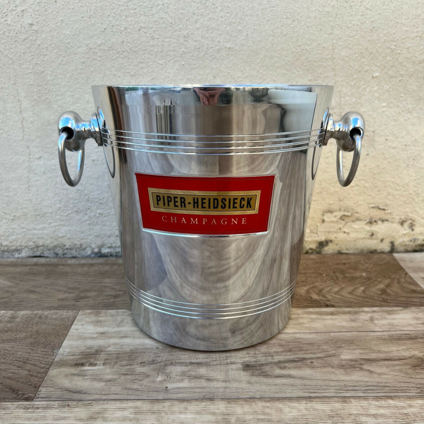 Vintage French Champagne Ice Bucket Cooler Made France PIPER 2106223 - Fleamarketfrance