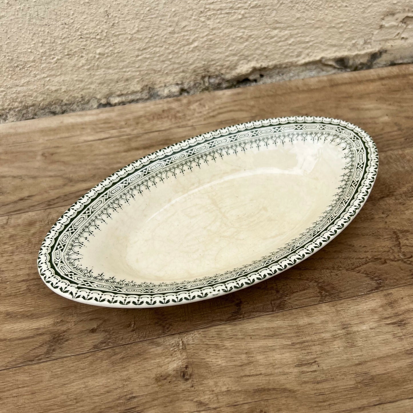 French Ironstone Platter Terre de Fer Arles Oval Serving Dish 2703223 Terre de Fer