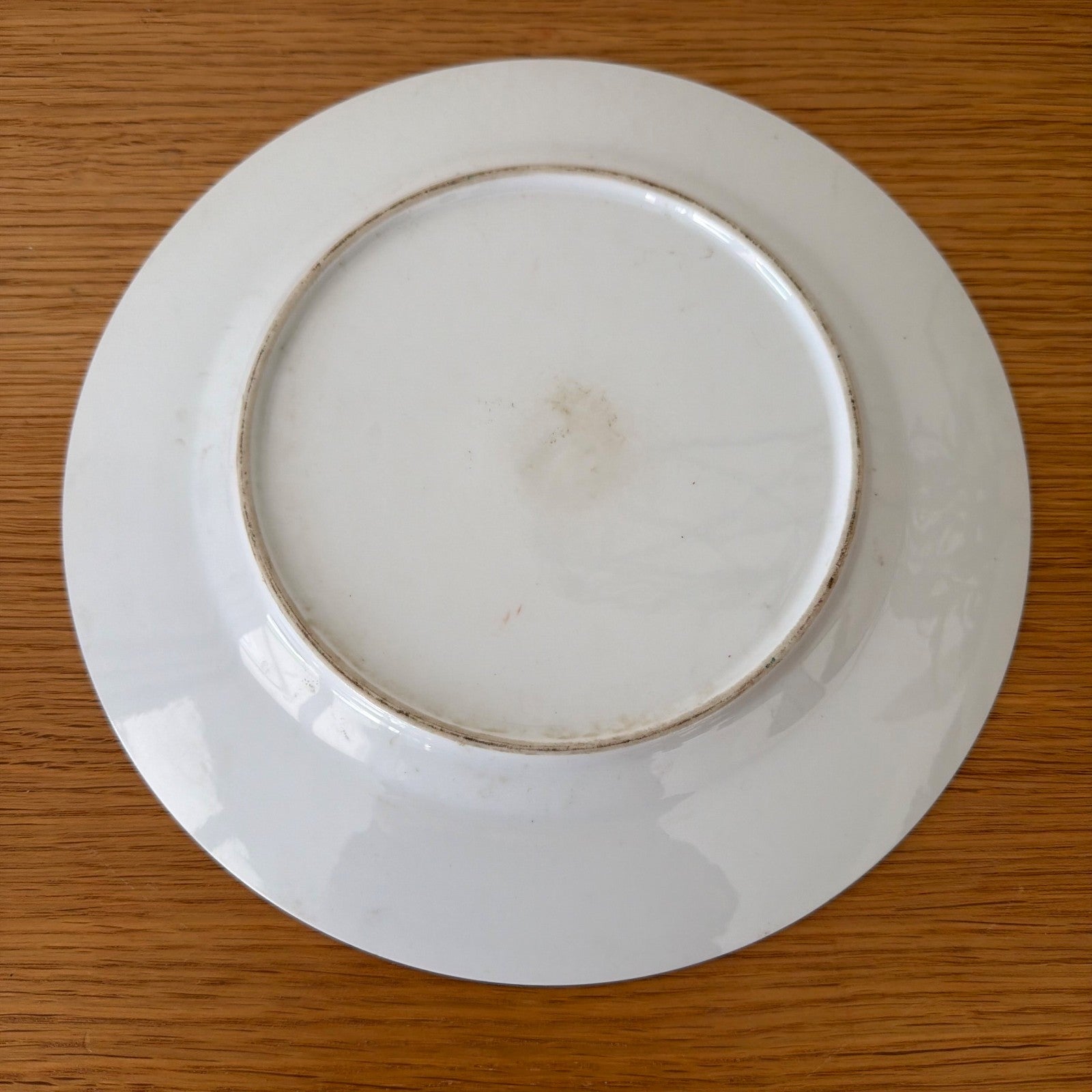 Vintage chinese plate with roses medaillon 1805265 Fleamarketfrance