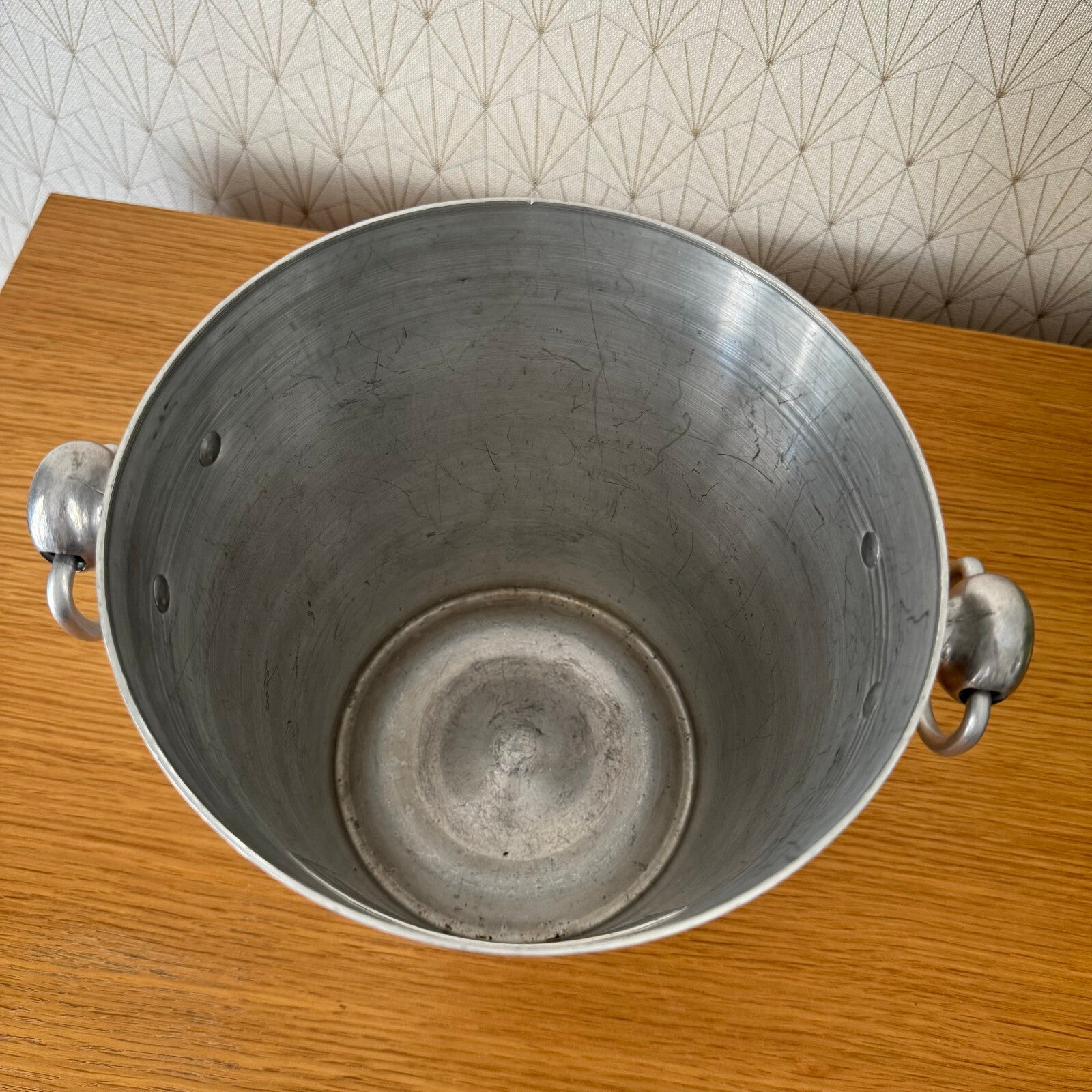 Vintage French Champagne Ice Bucket Laurent Perrier Chrome Cooler 0208245 Laurent Perrier