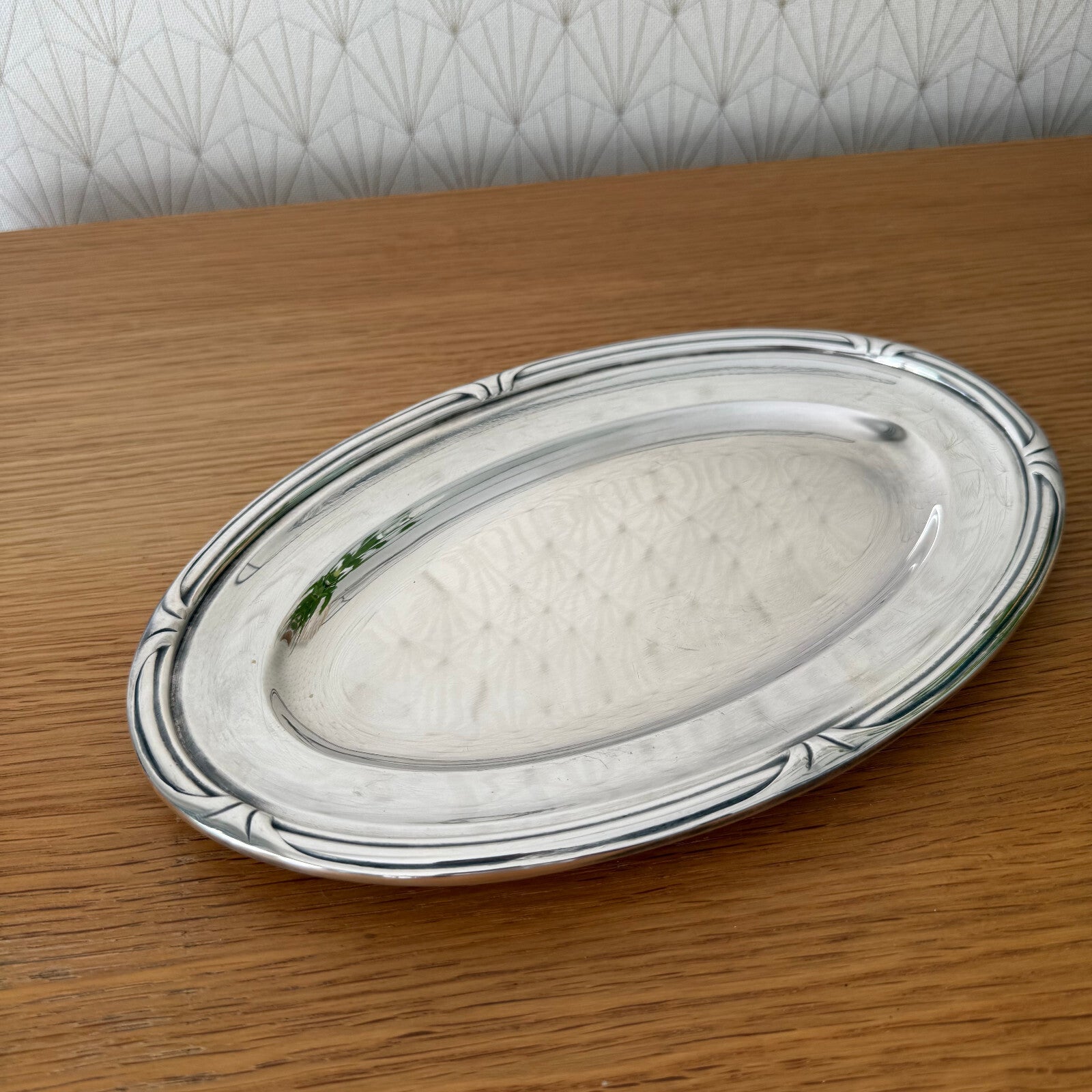 Vintage French Ercuis Silverplate Serving Tray Oval Brasserie 2106252 ercuis