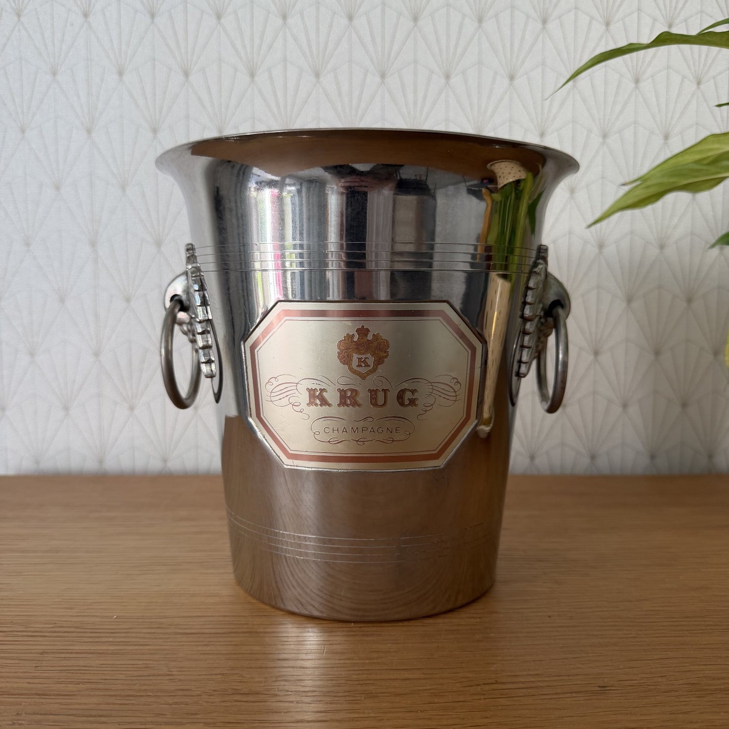 French Chrome Krug Champagne Ice Bucket Vintage Wine Cooler 27062619 Unbranded